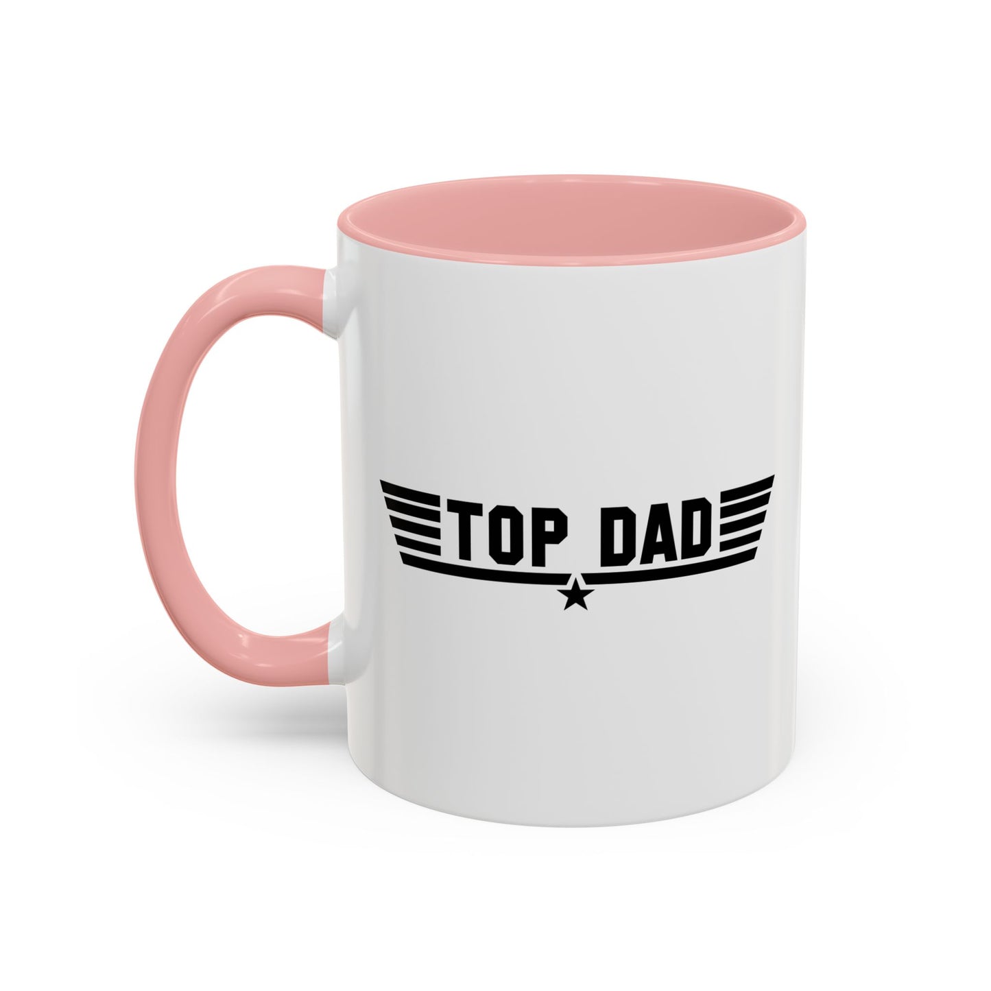 TOP DAD Accent BiColor Funny Sarcastic Mug