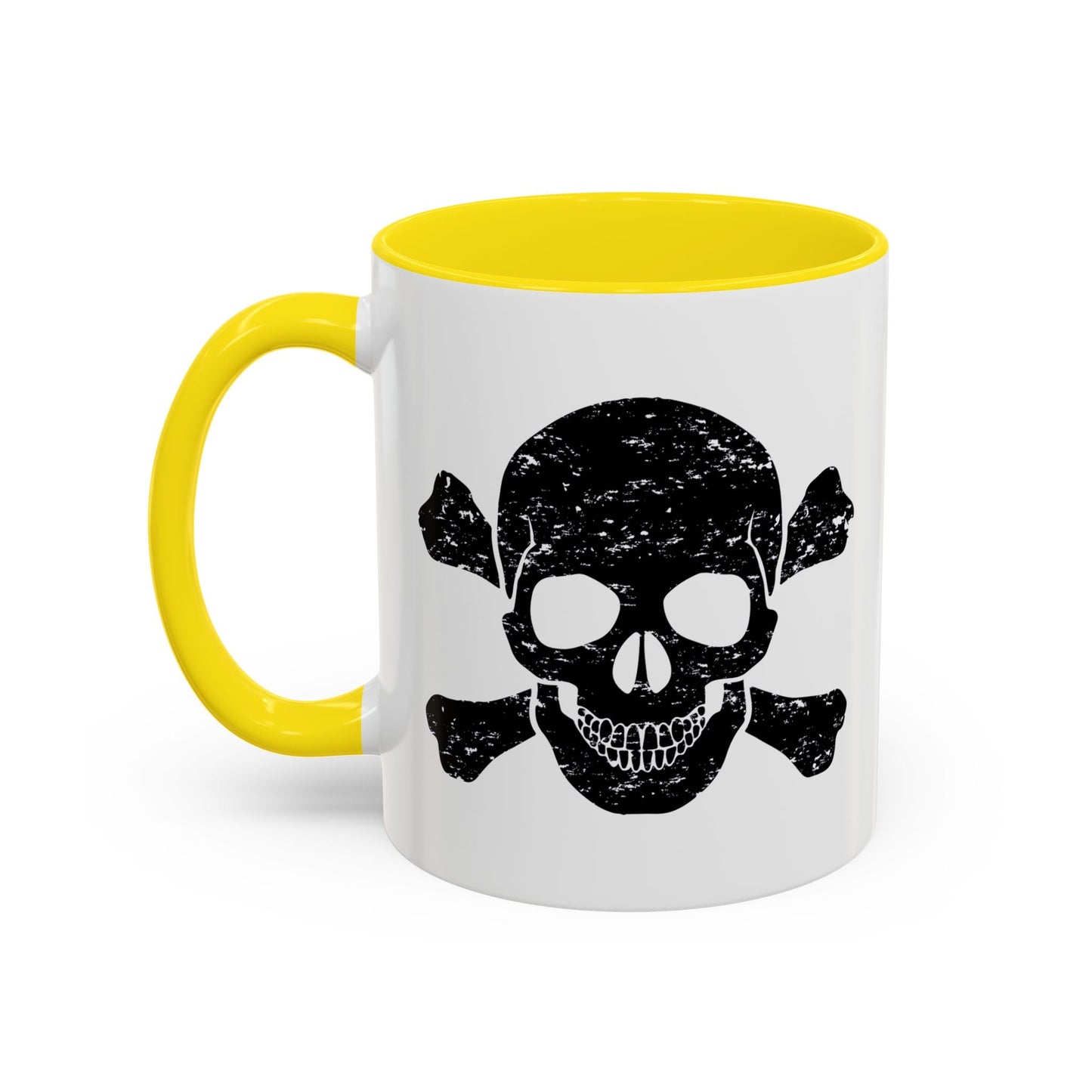 SKULL HEAD BONES Accent BiColor Funny Sarcastic Mug