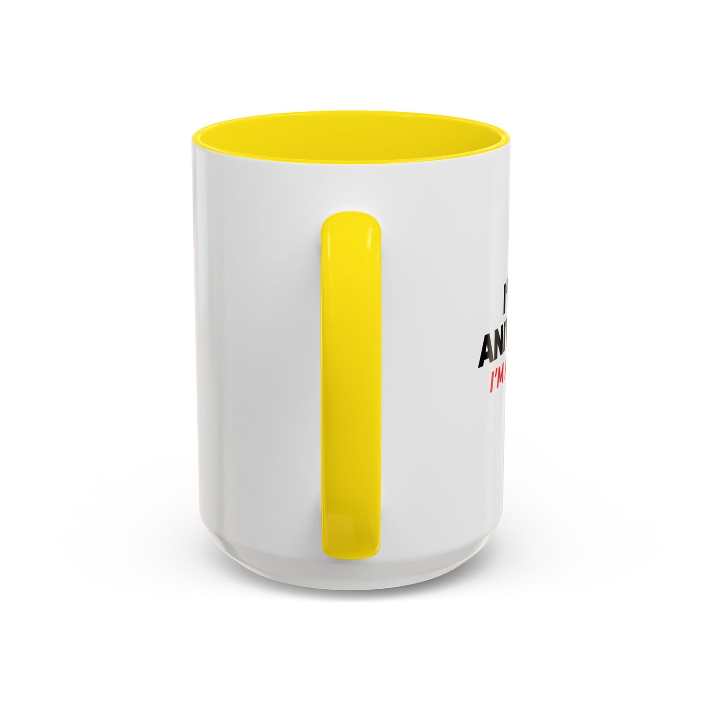 ANTI STUPID Accent BiColor Funny Sarcastic Mug