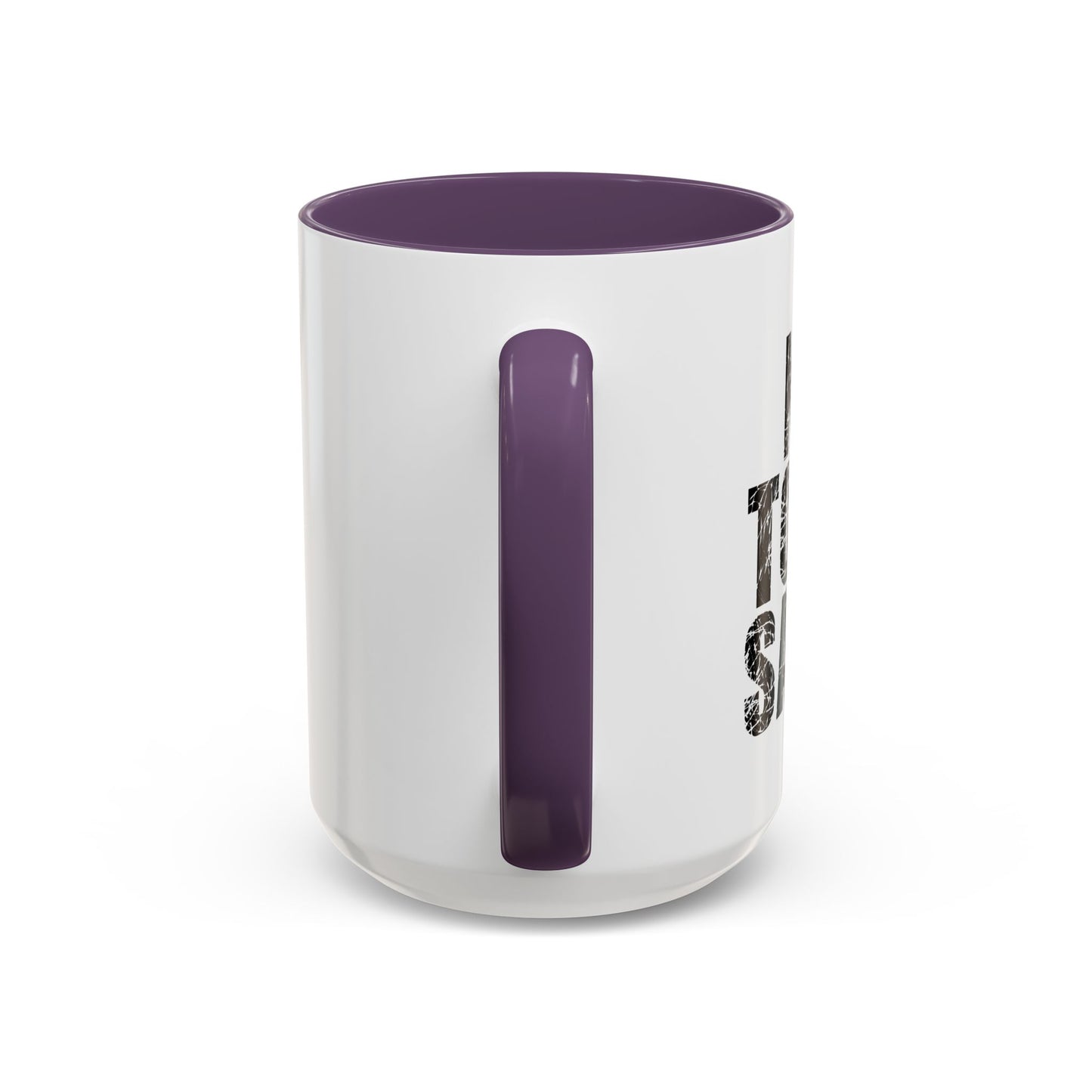 NOT TODAY SATAN Accent BiColor Funny Sarcastic Mug