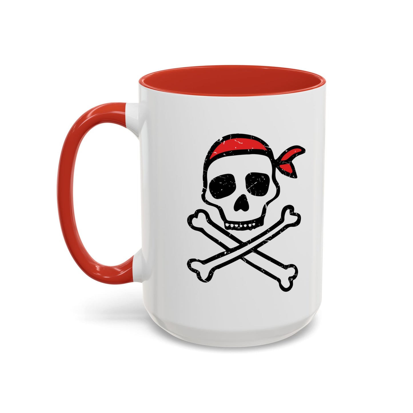 DRAWN SKULL Accent BiColor Funny Sarcastic Mug