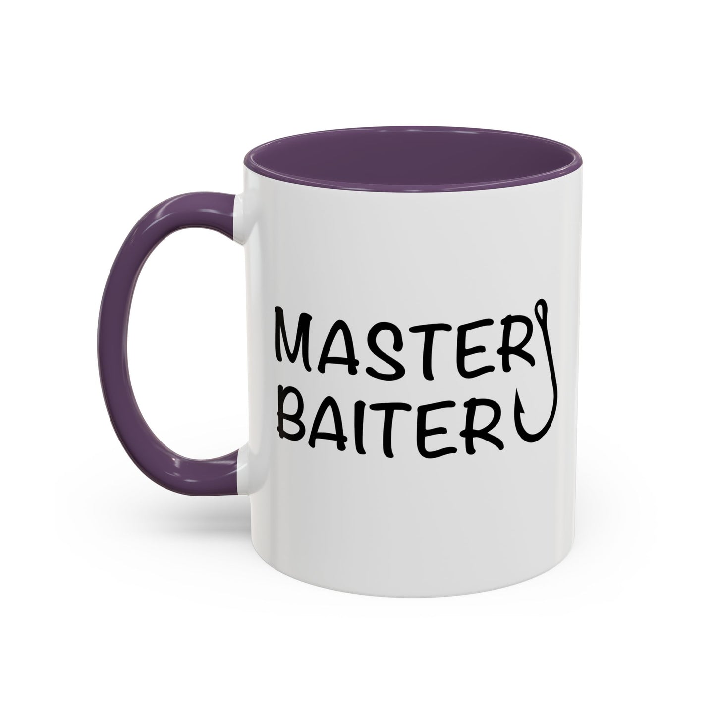 MASTER BAITER Accent BiColor Funny Sarcastic Mug