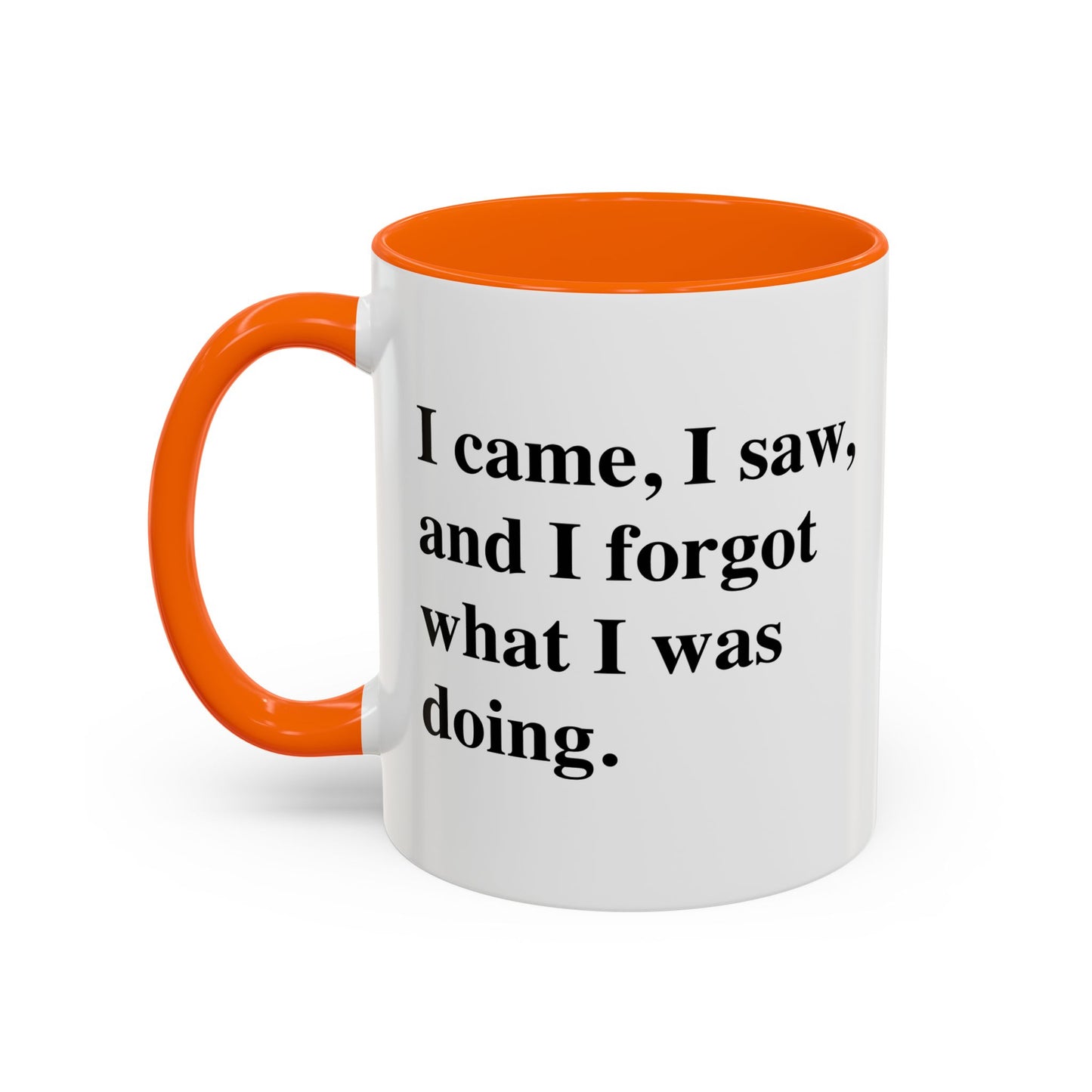 I CAME, I SAW, Accent BiColor Funny Sarcastic Mug