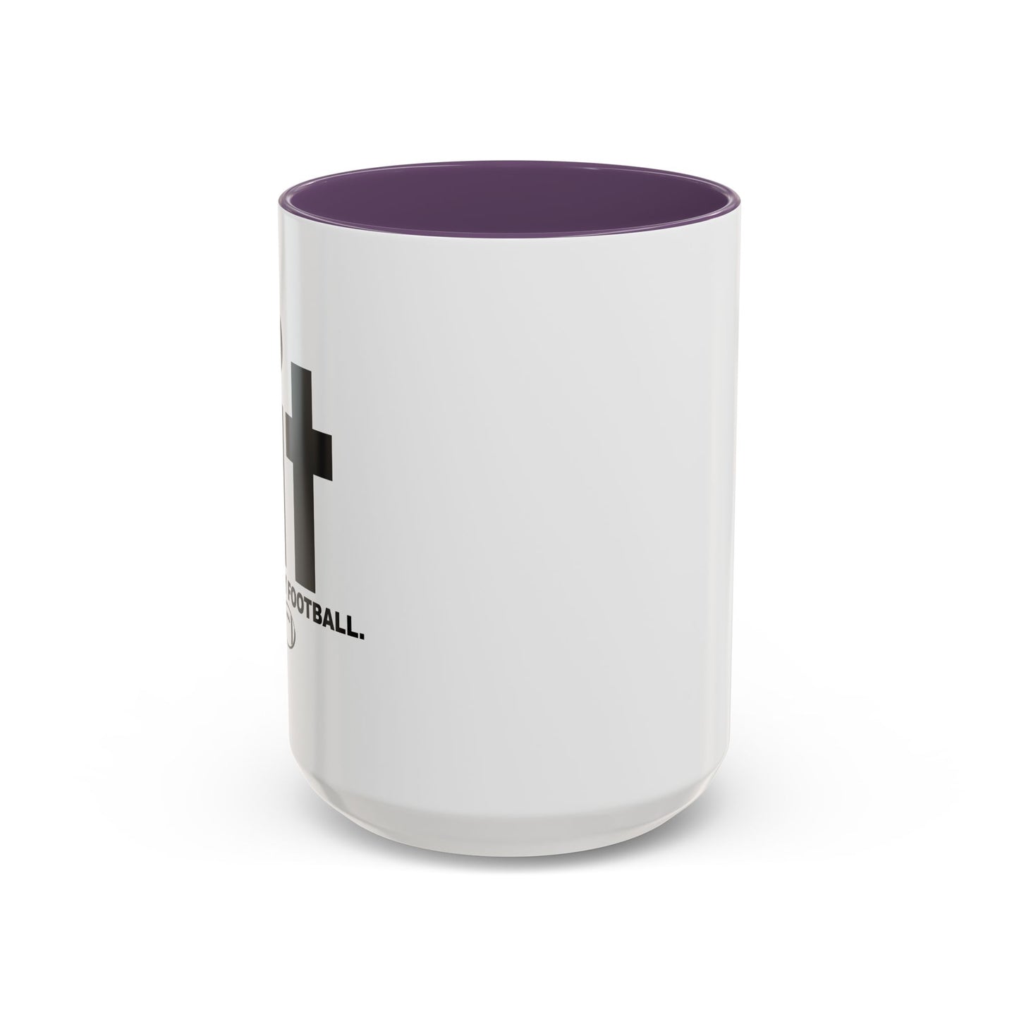 LET'S PLAY FOOTBALL Accent BiColor Funny Sarcastic Mug