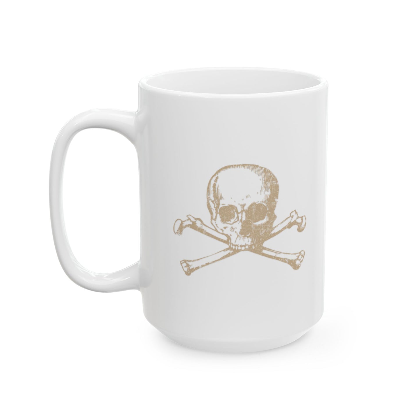 HUMAN SKULL BONES FUNNY SARCASTIC WHITE MUG