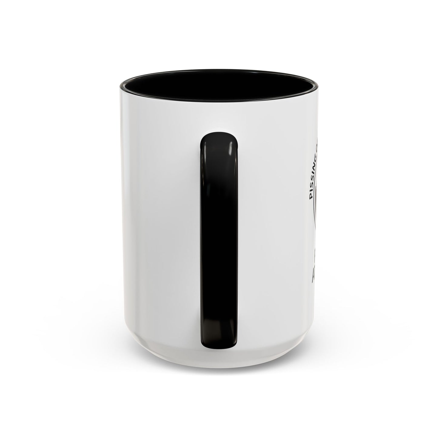 PISSING OFF THE WHOLE PLANET Accent BiColor Funny Sarcastic Mug