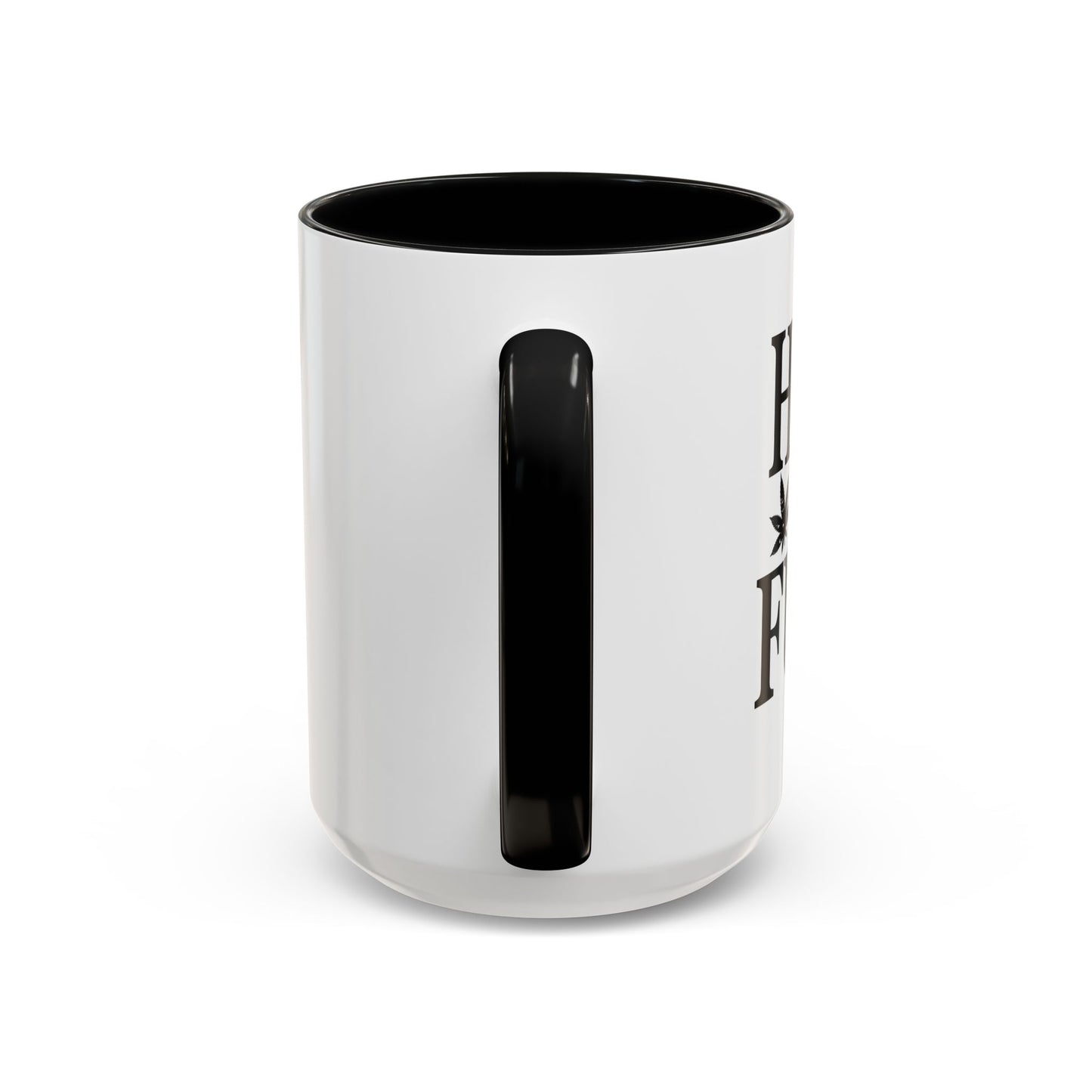 HIGH AS FUCK Accent BiColor Funny Sarcastic Mug