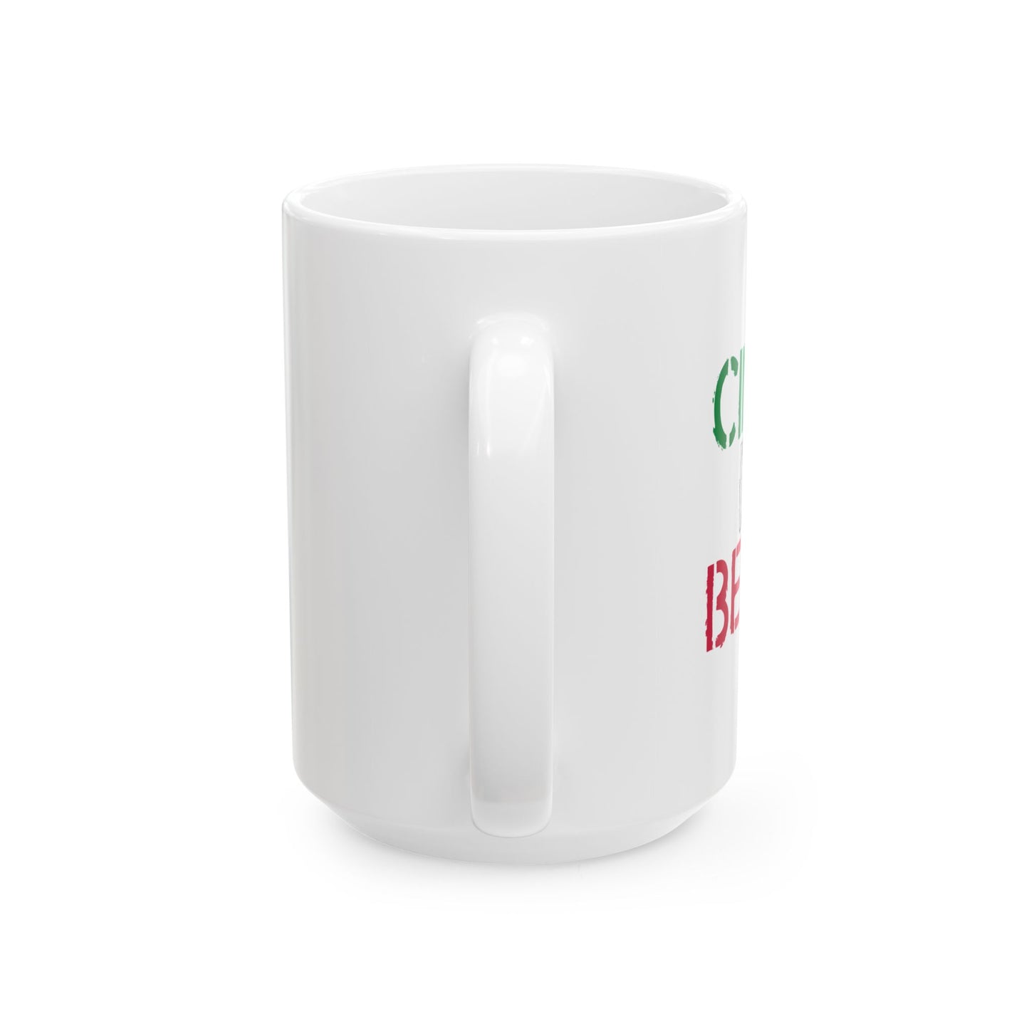 CINCO DE BEERO FUNNY SARCASTIC WHITE MUG