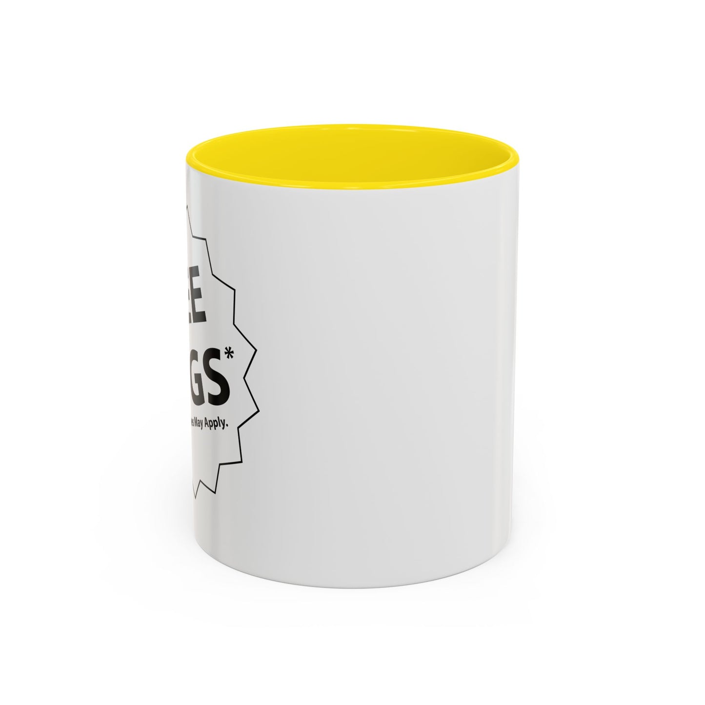 FREE HUGS Accent BiColor Funny Sarcastic Mug