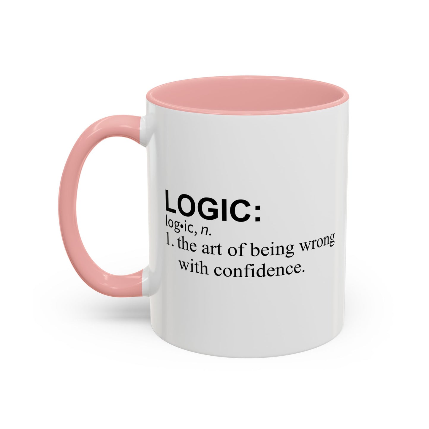 LOGIC n. Accent BiColor Funny Sarcastic Mug