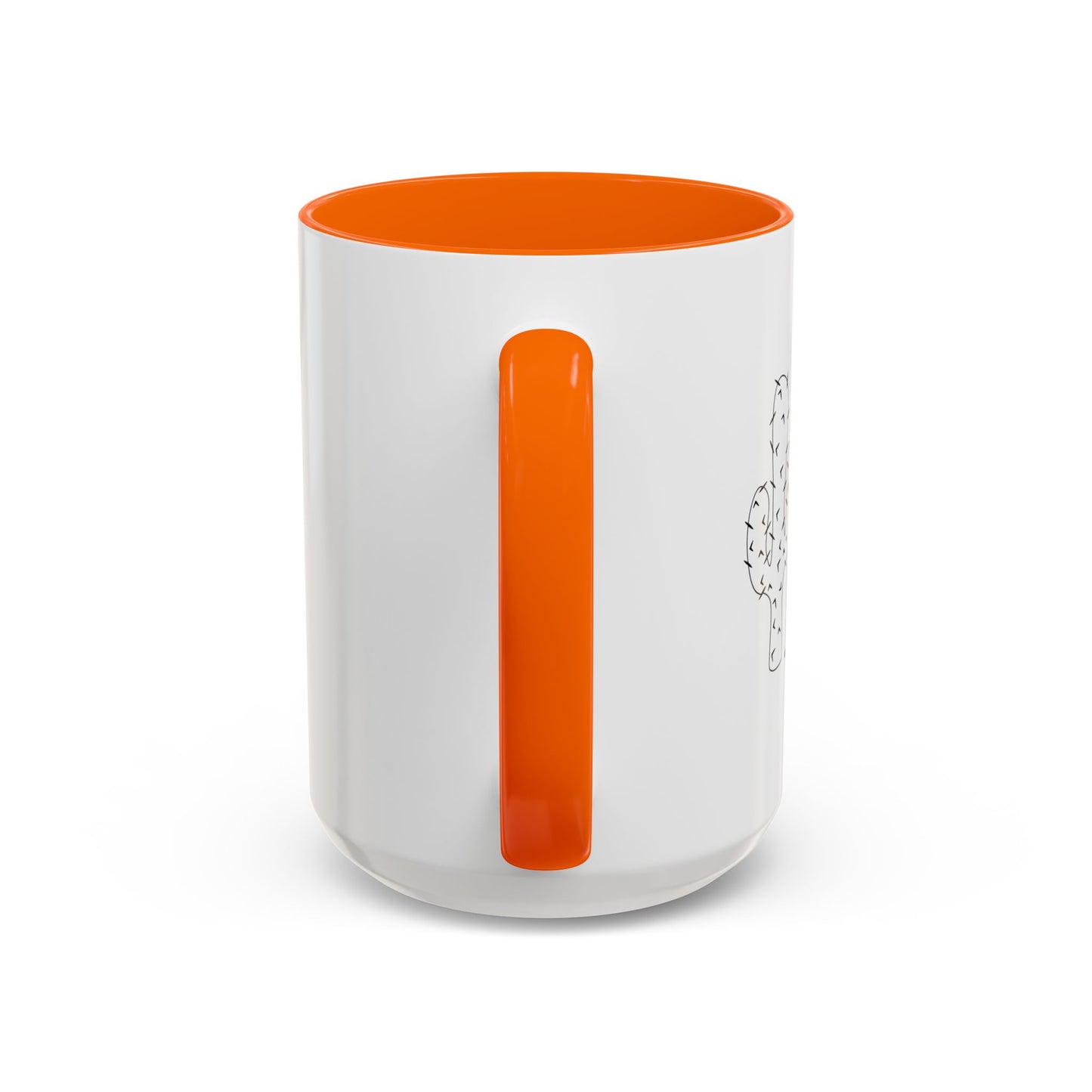 NOT A HUGGER Accent BiColor Funny Sarcastic Mug