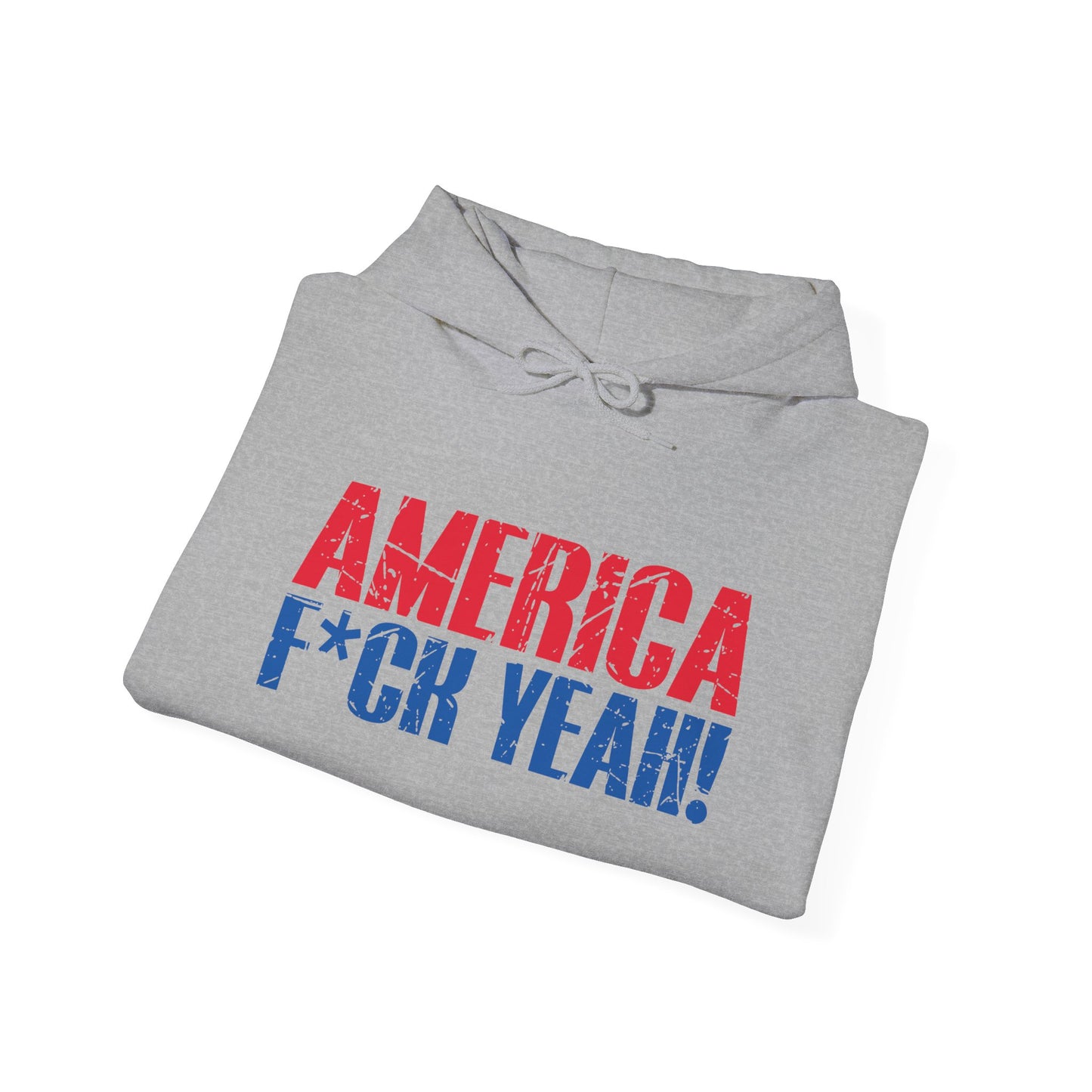 AMERICA FUCK - Premium Unisex Funny Sarcastic Black Hoodie Sweatshirt