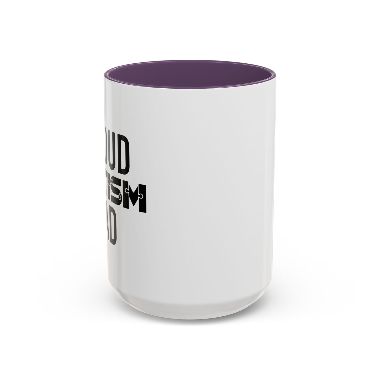 PROUD AUTISM DAD Accent BiColor Mug