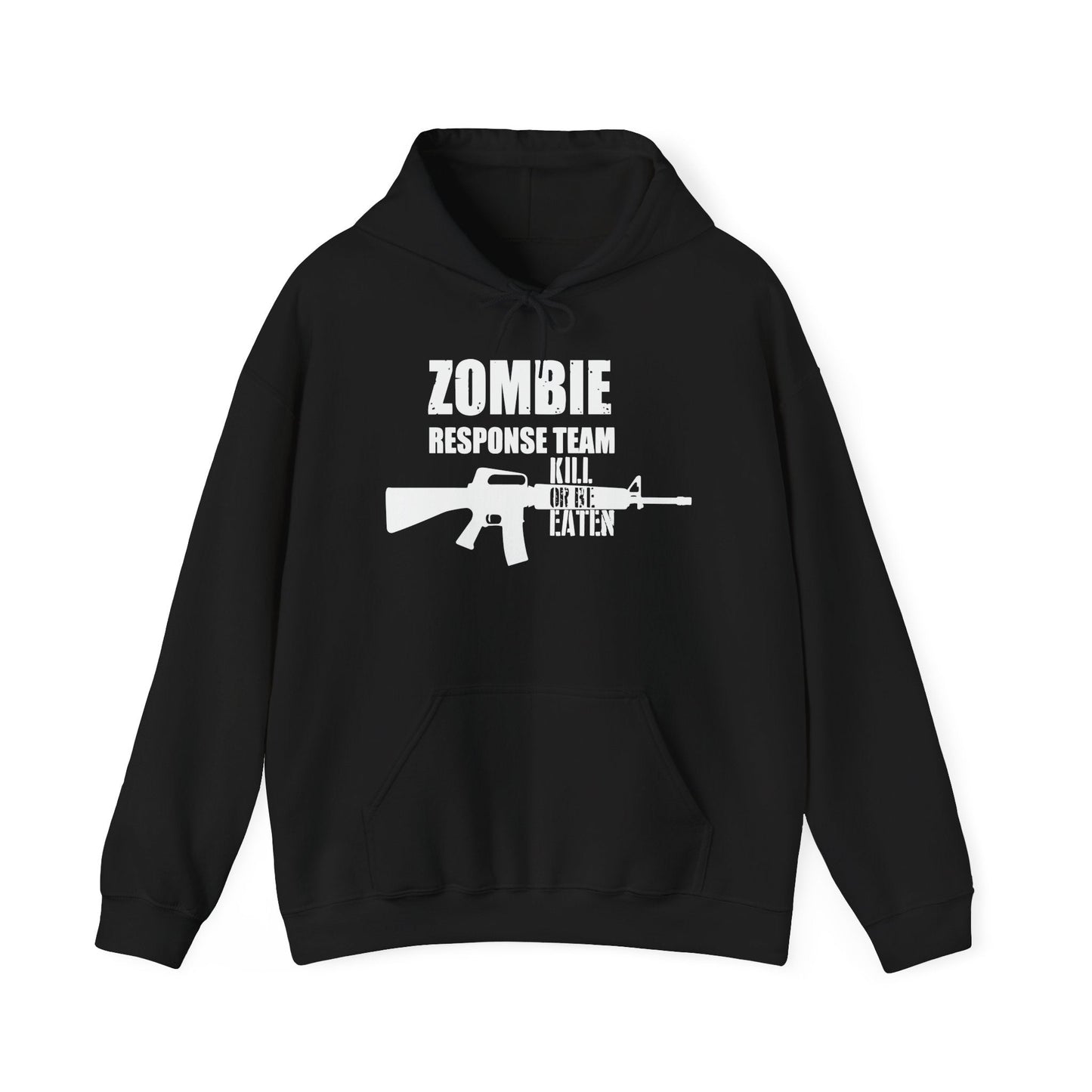 ZOMBIE RESPONSE TEAM - Premium Unisex Funny Sarcastic Black Hoodie Sweatshirt