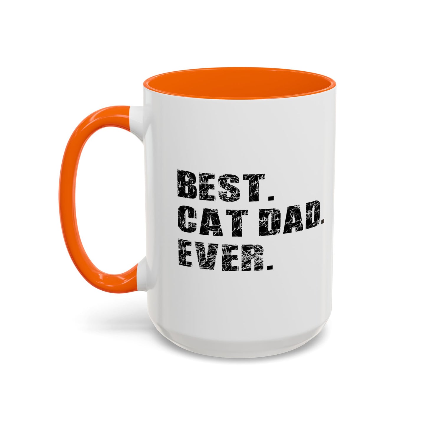 BEST. CAT DAD. EVER. Accent BiColor Mug