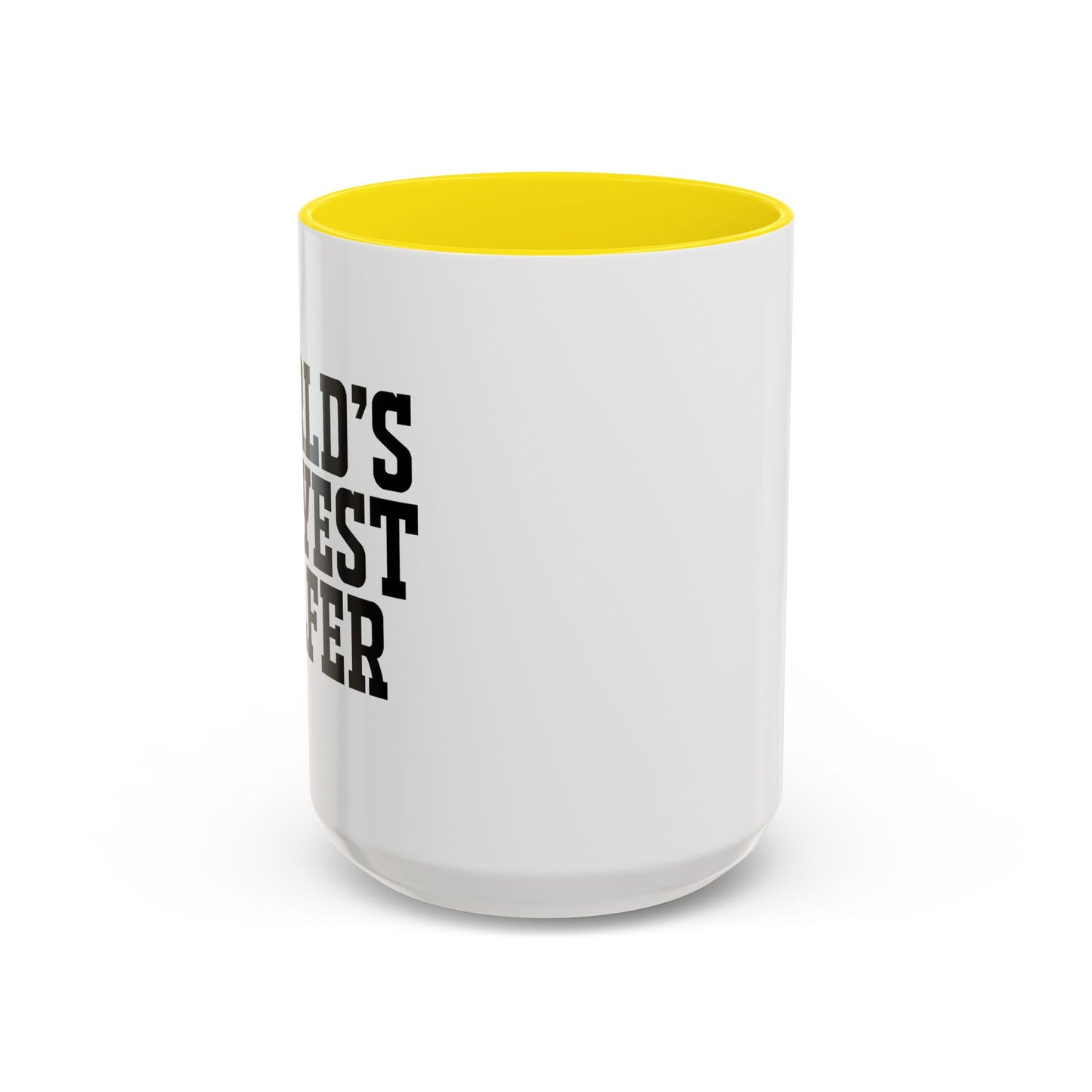 WORLD'S OKAYEST GOLFER Accent BiColor Funny Sarcastic Mug