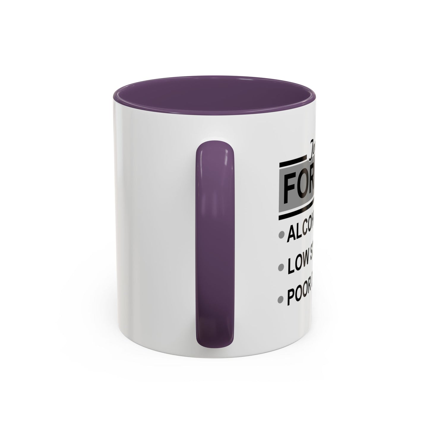 TONIGHT'S FORECAST Accent BiColor Funny Sarcastic Mug