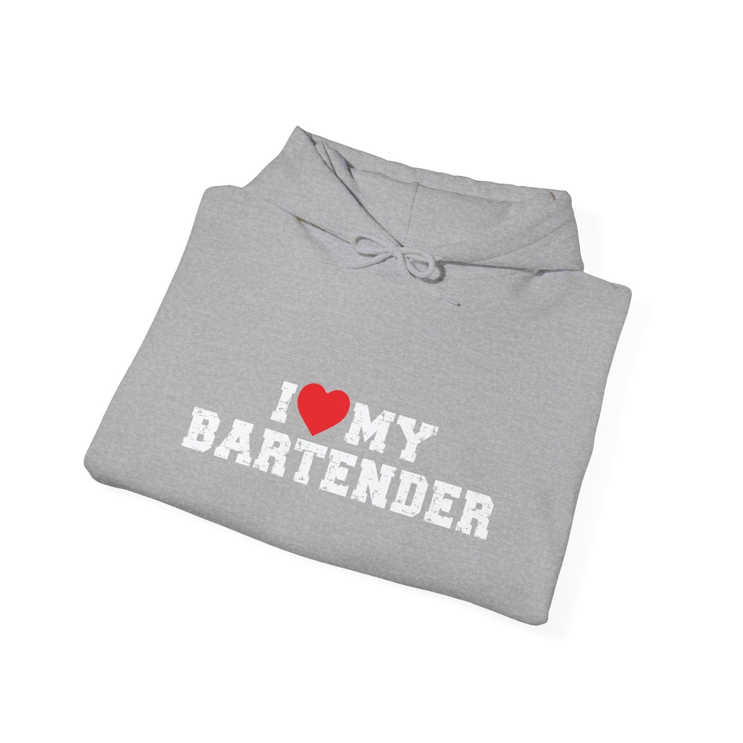 I HEART MY BARTENDER - Premium Unisex Funny Sarcastic Black Hoodie Sweatshirt