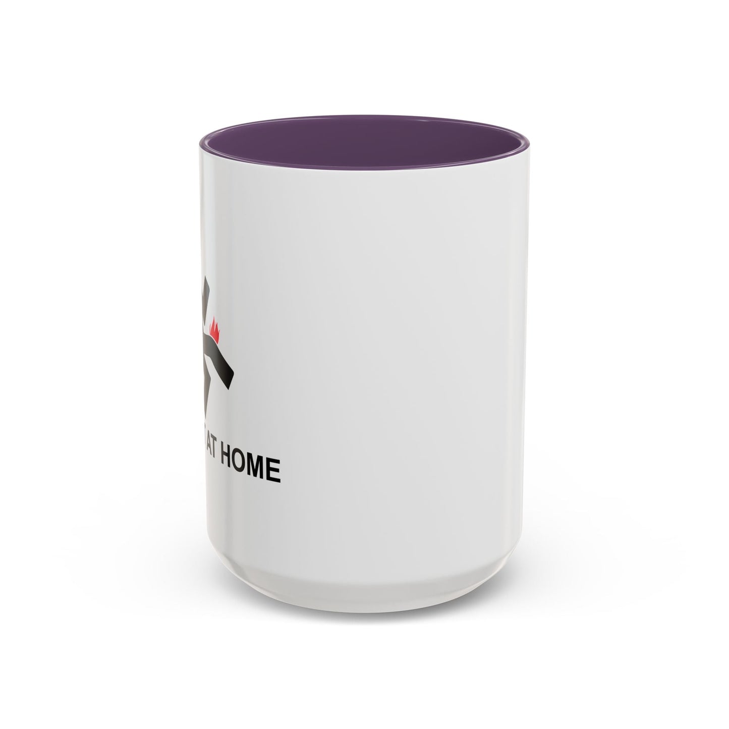 I TRIED IT AT HOME Accent BiColor Funny Sarcastic Mug