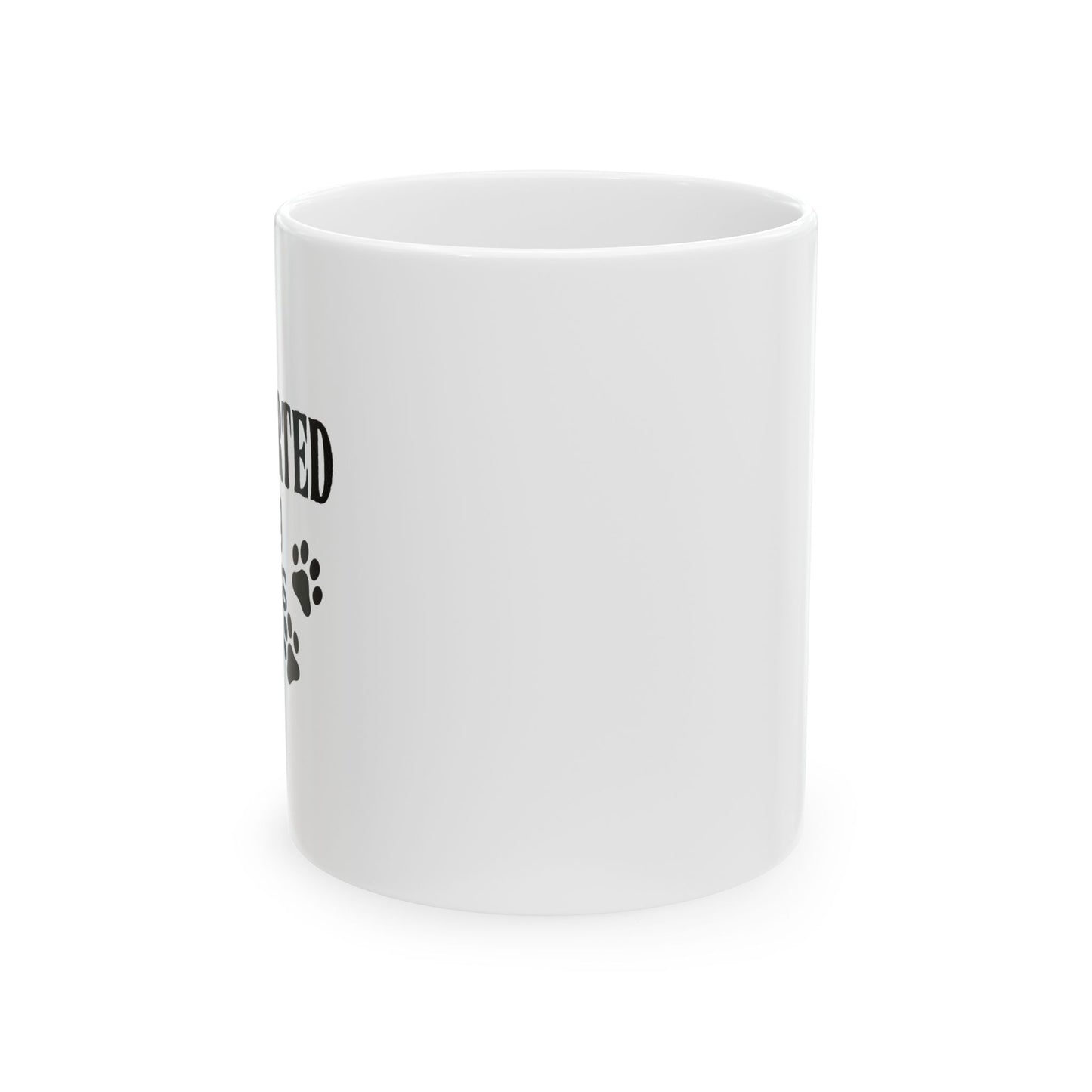 INTROVERTED BUT WILLING TO DISCUSS MY DOG FUNNY SARCASTIC WHITE MUG