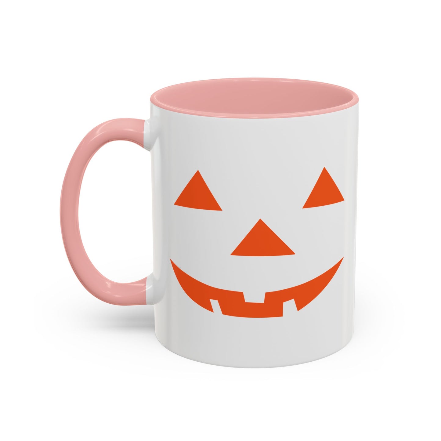 JACK O' LANTERN PUMPKIN HALLOWEEN EVIL SMILE Accent BiColor Funny Sarcastic Mug