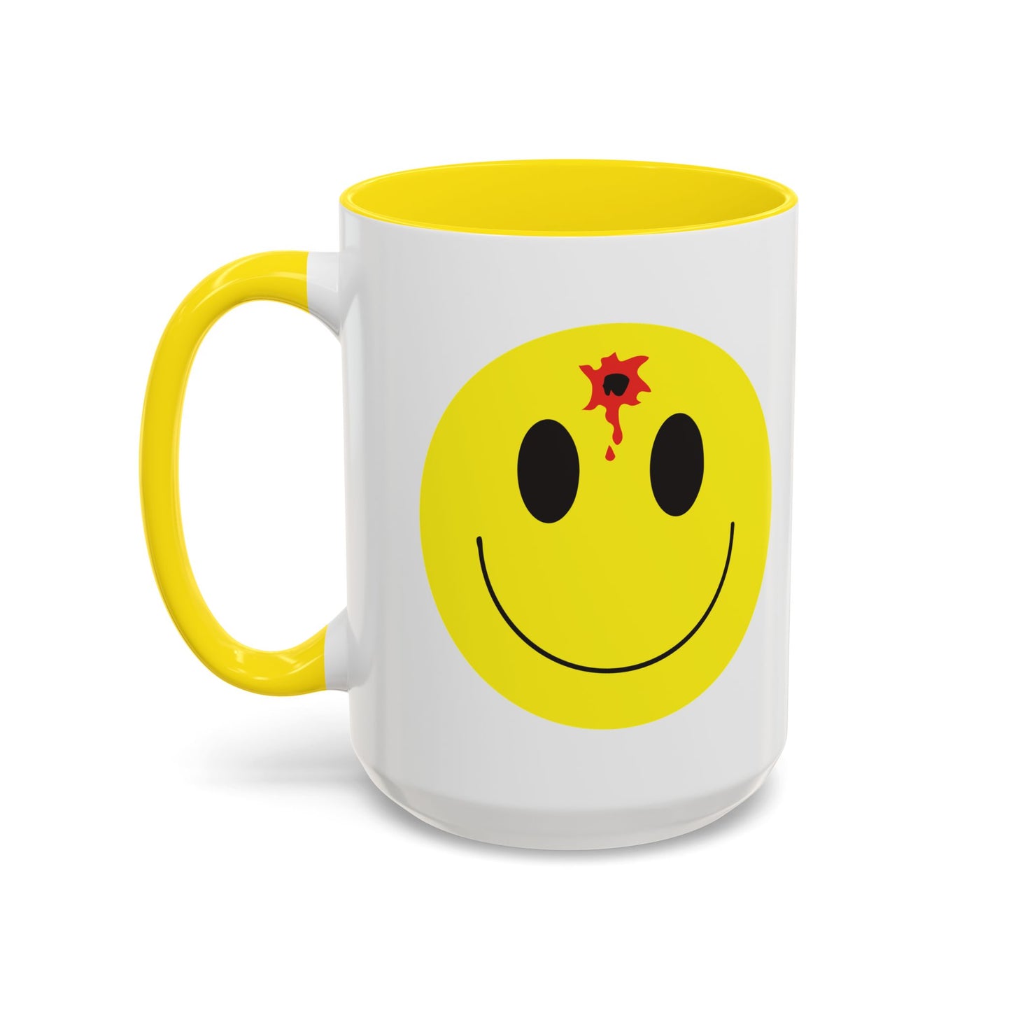 DEADSHOT HAPPY FACE Accent BiColor Funny Sarcastic Mug