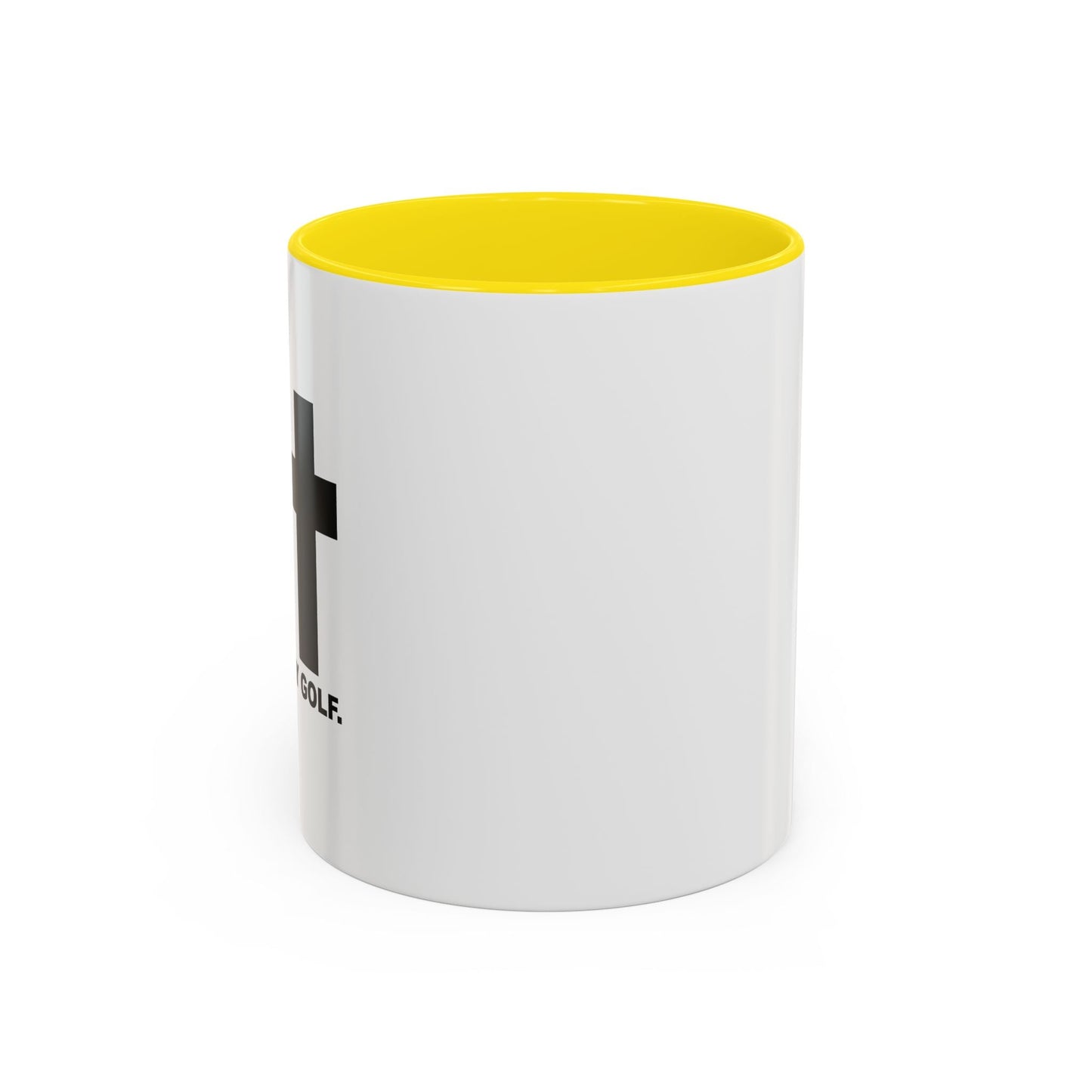 LET’S PLAY GOLF. Accent BiColor Funny Sarcastic Mug