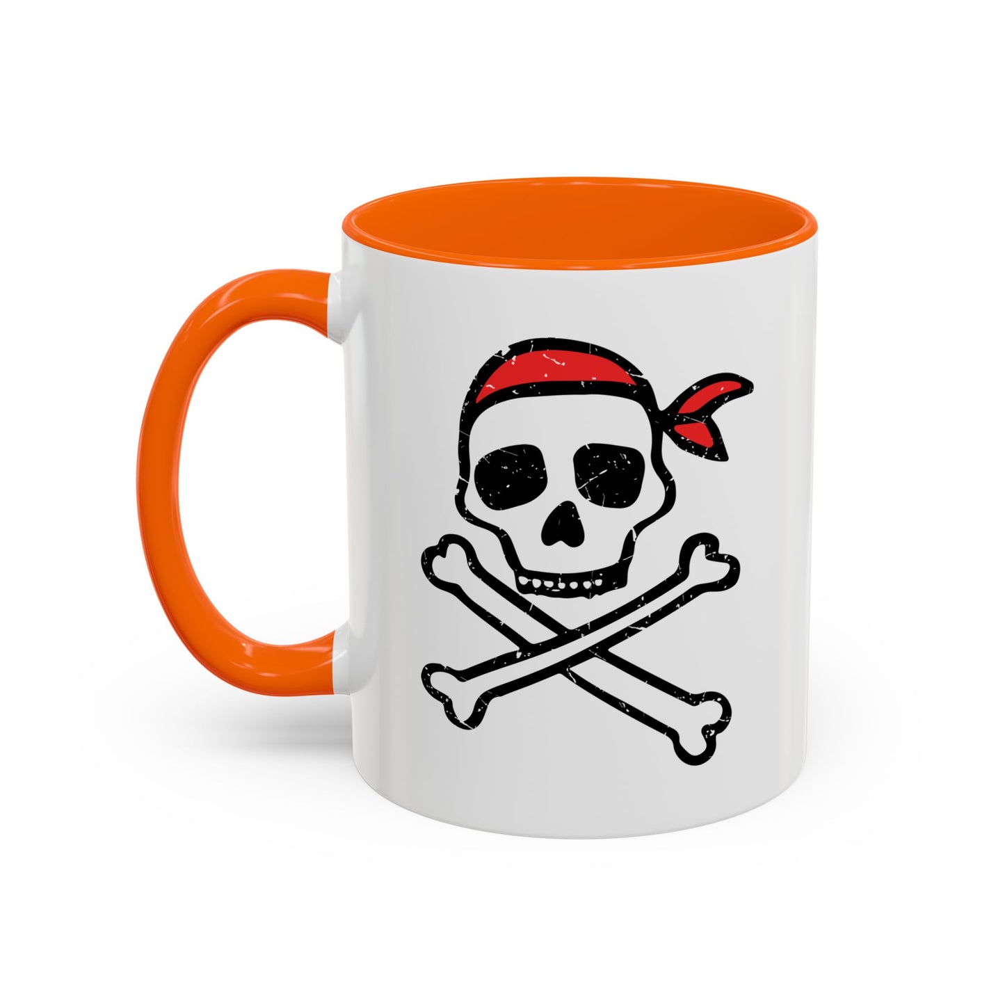 DRAWN SKULL Accent BiColor Funny Sarcastic Mug