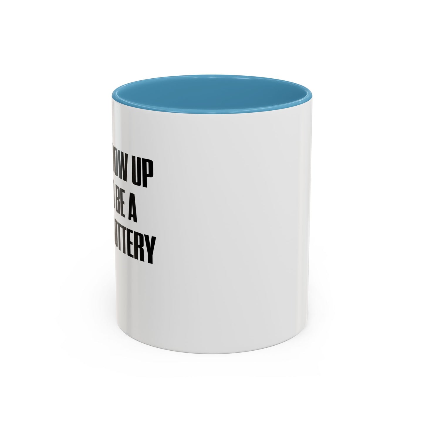 RETIRED LOTTERY WINNER. Accent BiColor Funny Sarcastic Mug