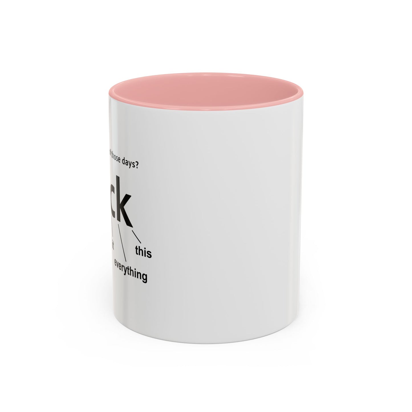 EVER HAVE ONE OF THESE DAYS? Accent BiColor Funny Sarcastic Mug