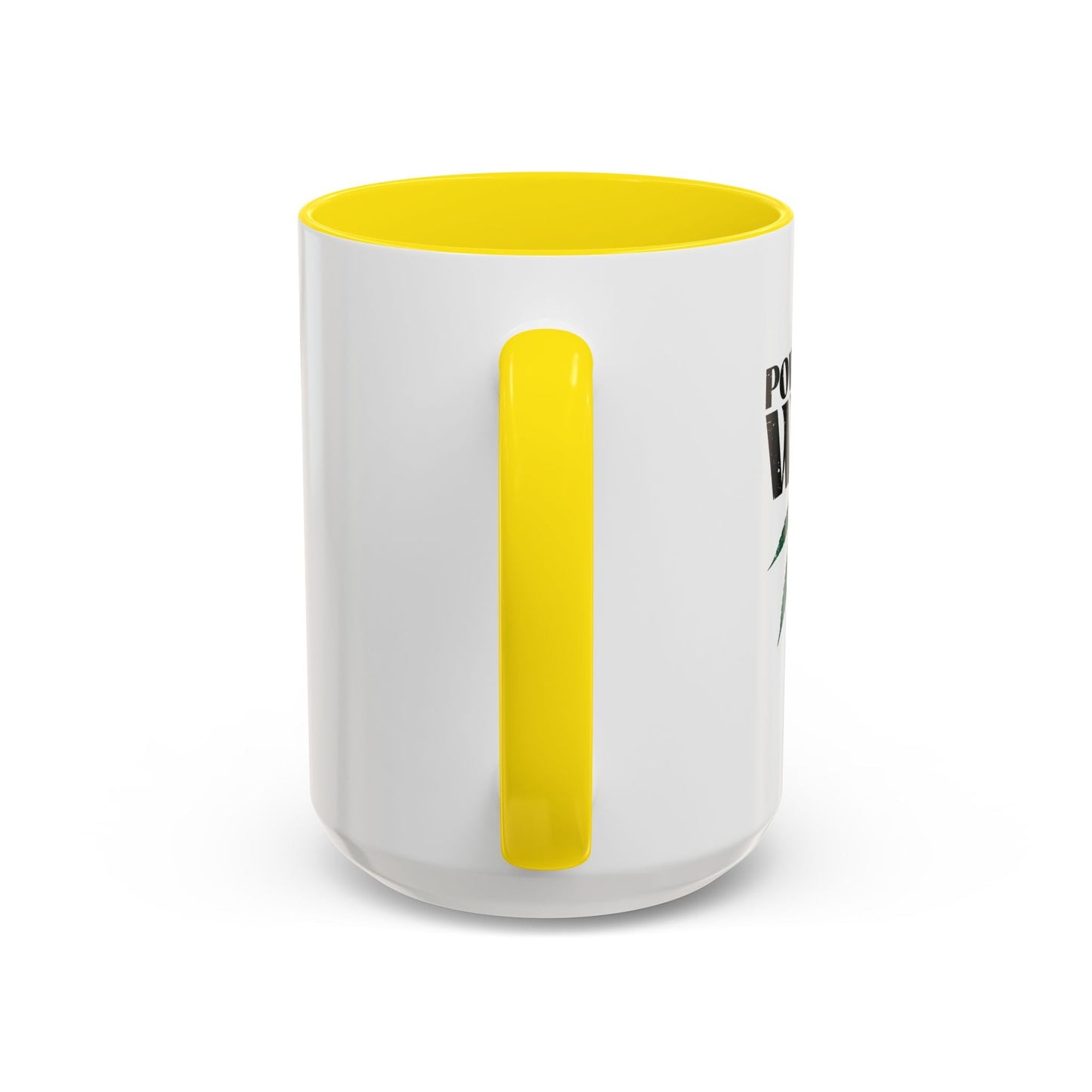 POWERED BY WEED Accent BiColor Funny Sarcastic Mug