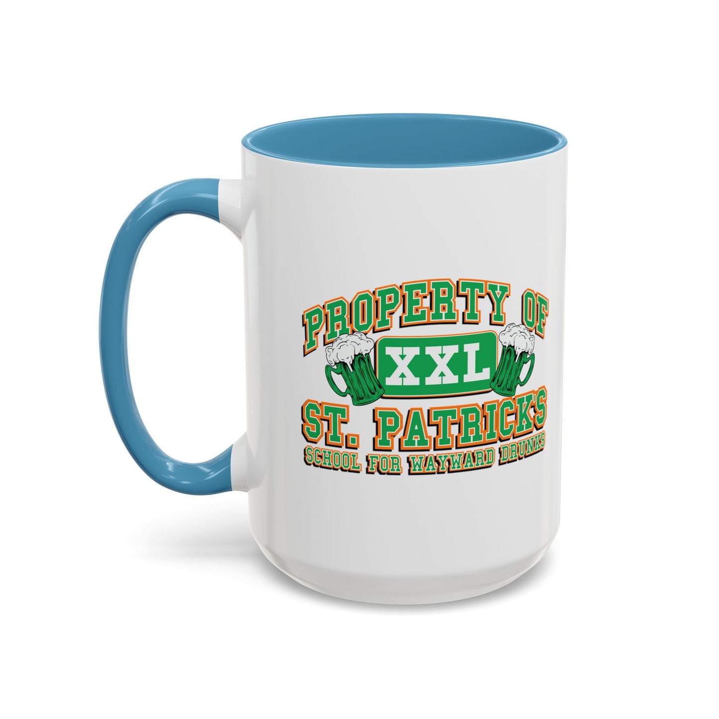 PROPERTY OF ST. PATRICKS Accent BiColor Funny Sarcastic Mug