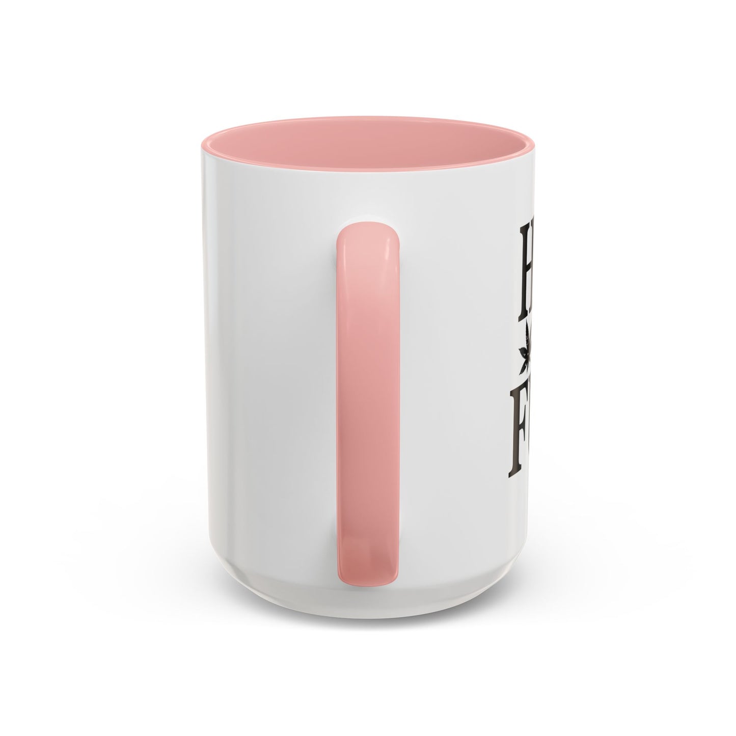 HIGH AS FUCK Accent BiColor Funny Sarcastic Mug