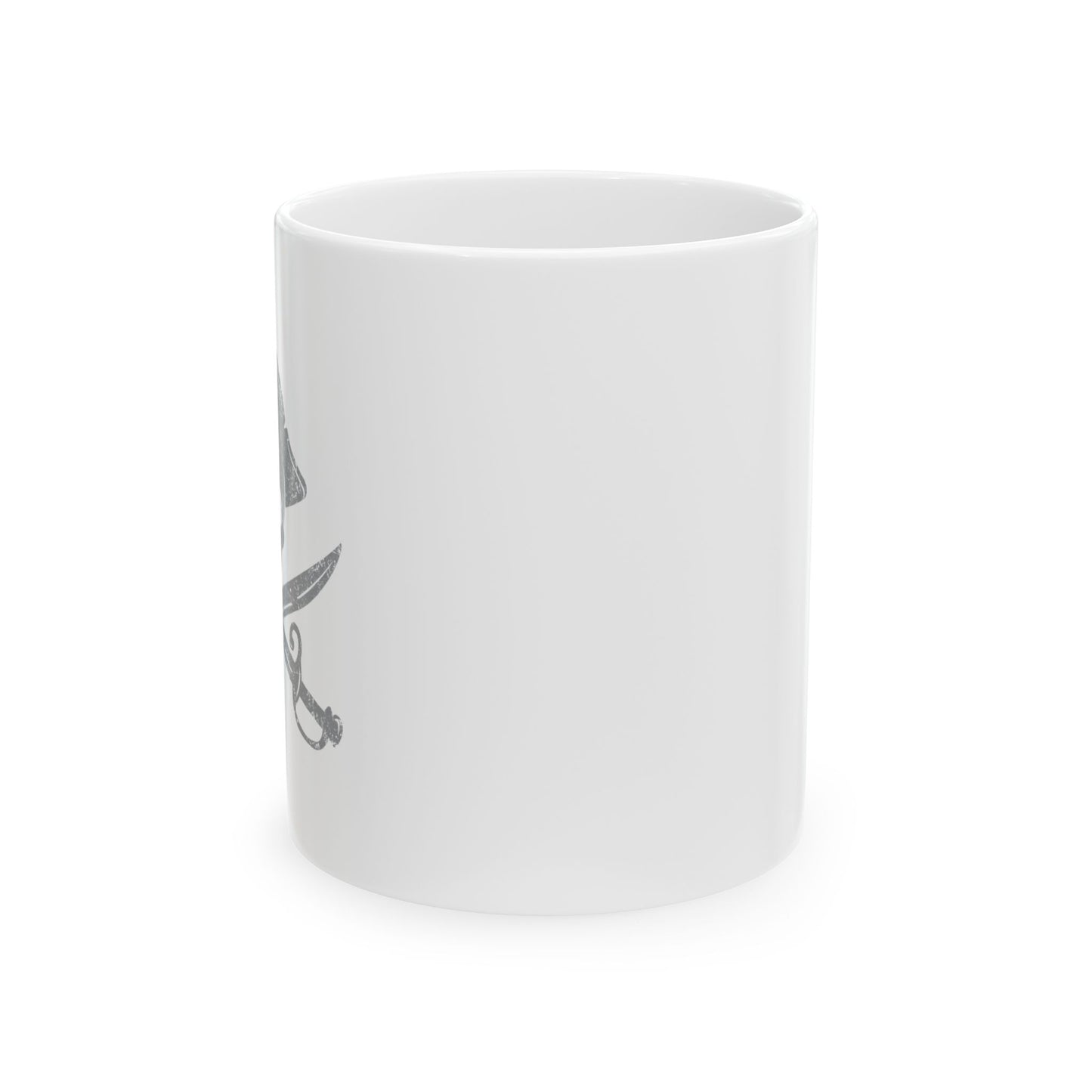 CROSS SWORDS FUNNY SARCASTIC WHITE MUG