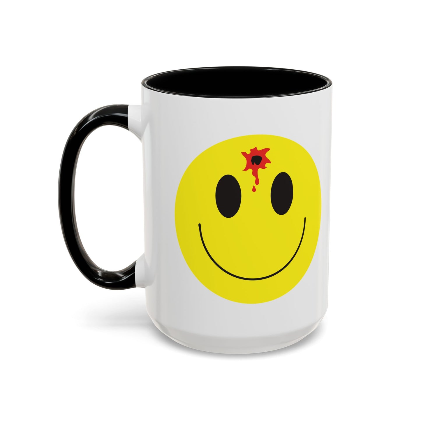 DEADSHOT HAPPY FACE Accent BiColor Funny Sarcastic Mug