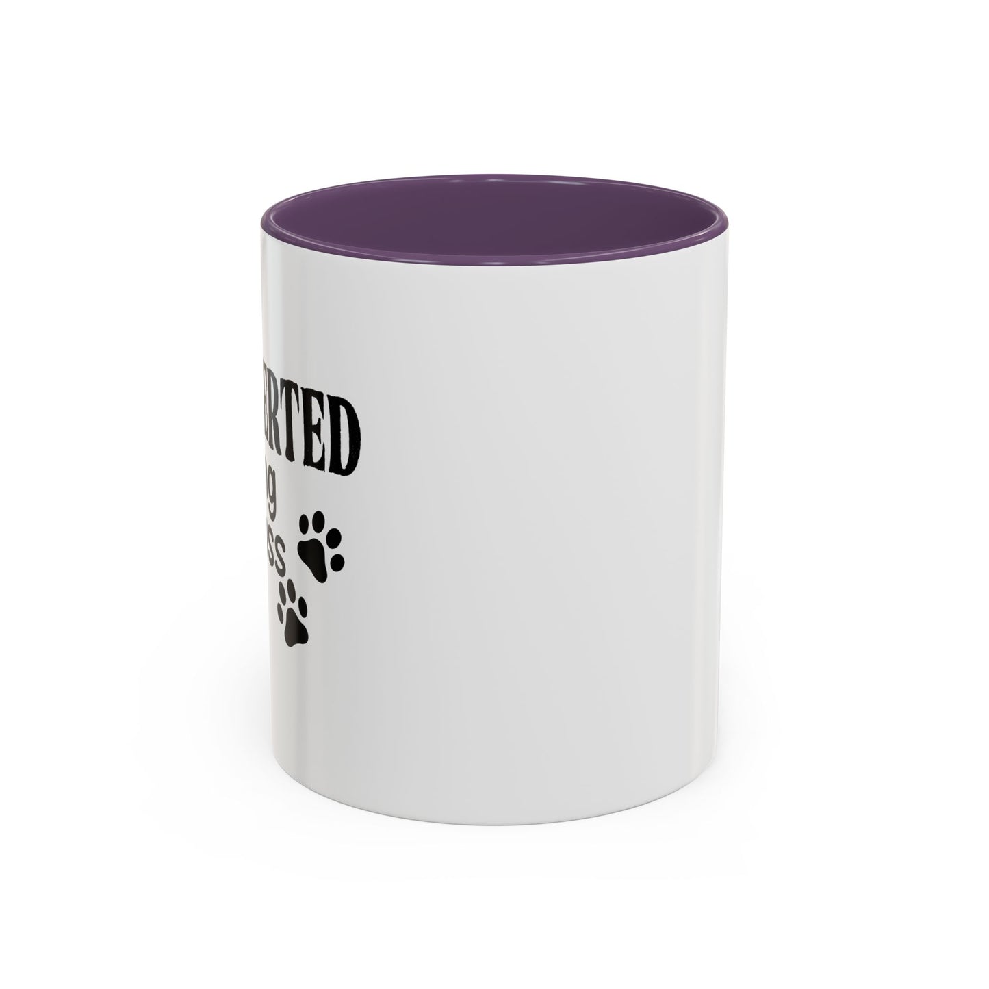 INTROVERTED BUT WILLING TO DISCUSS MY DOG Accent BiColor Funny Sarcastic Mug