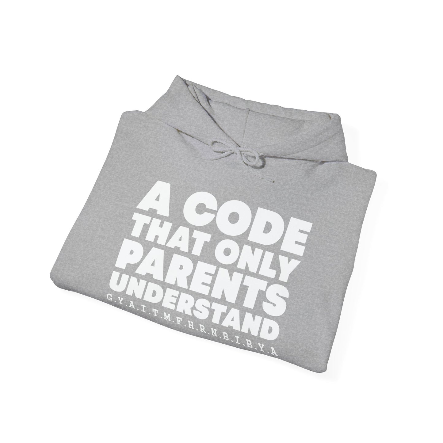 PARENTS CODE - Premium Unisex Funny Sarcastic Black Hoodie Sweatshirt