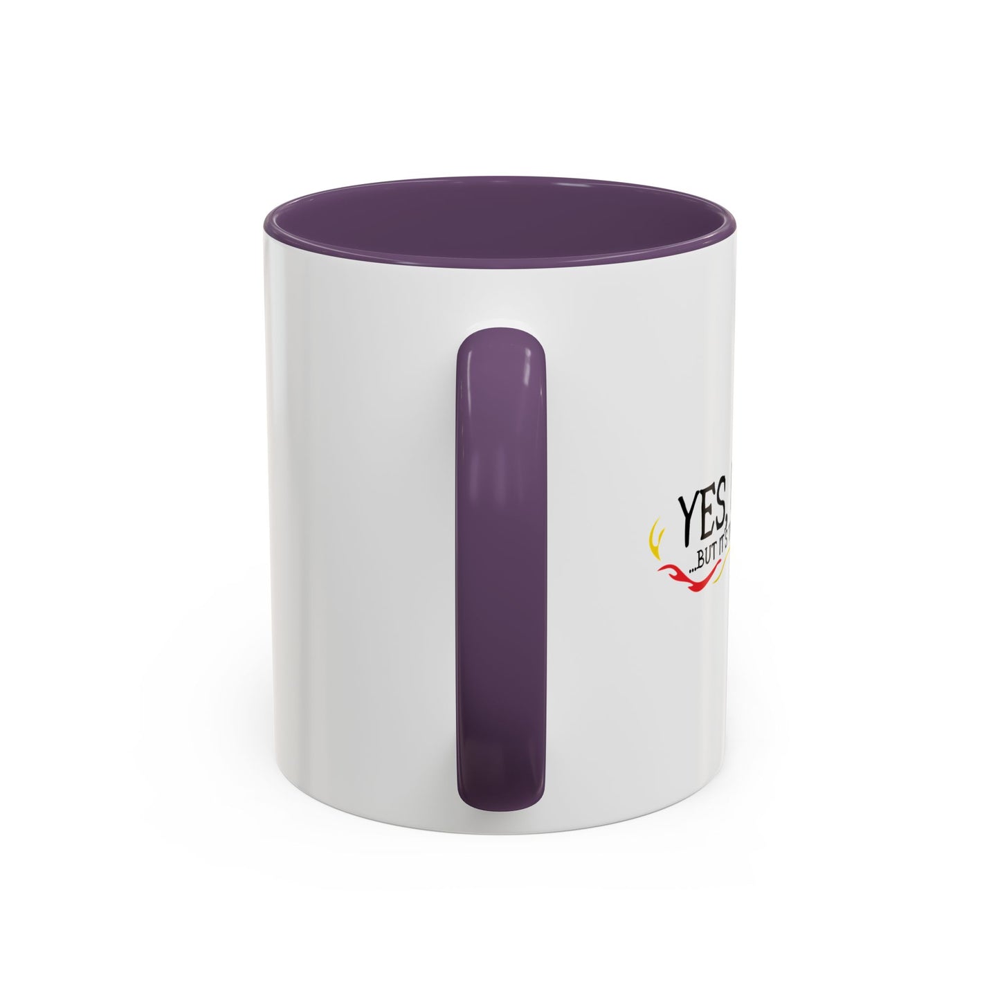 YES, I'M EVIL Accent BiColor Funny Sarcastic Mug