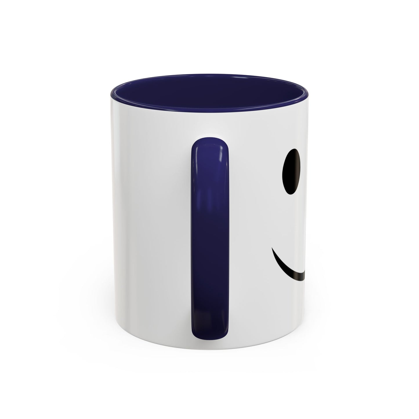 HAPPY SMILE Accent BiColor Funny Sarcastic Mug