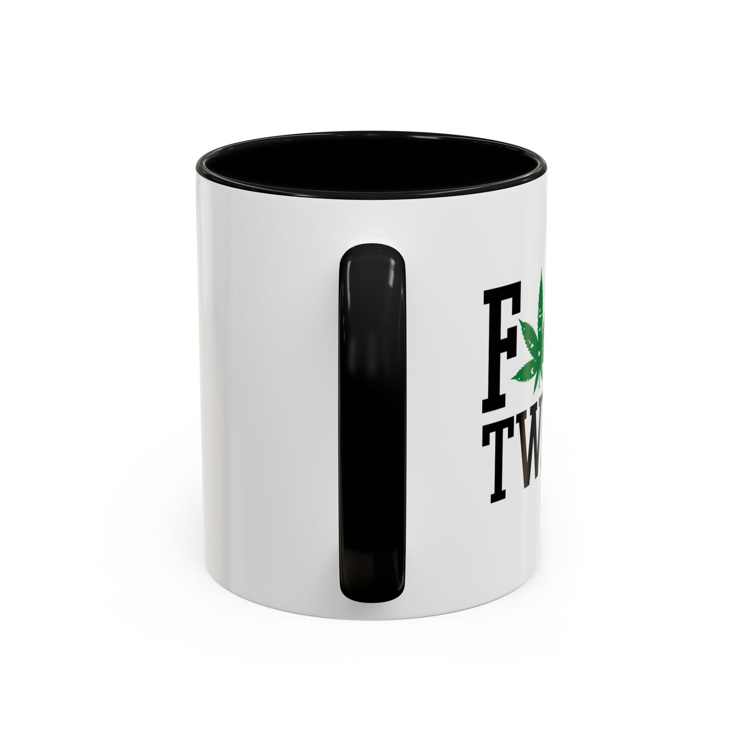 FOUR TWENTY LEAF Accent BiColor Funny Sarcastic Mug