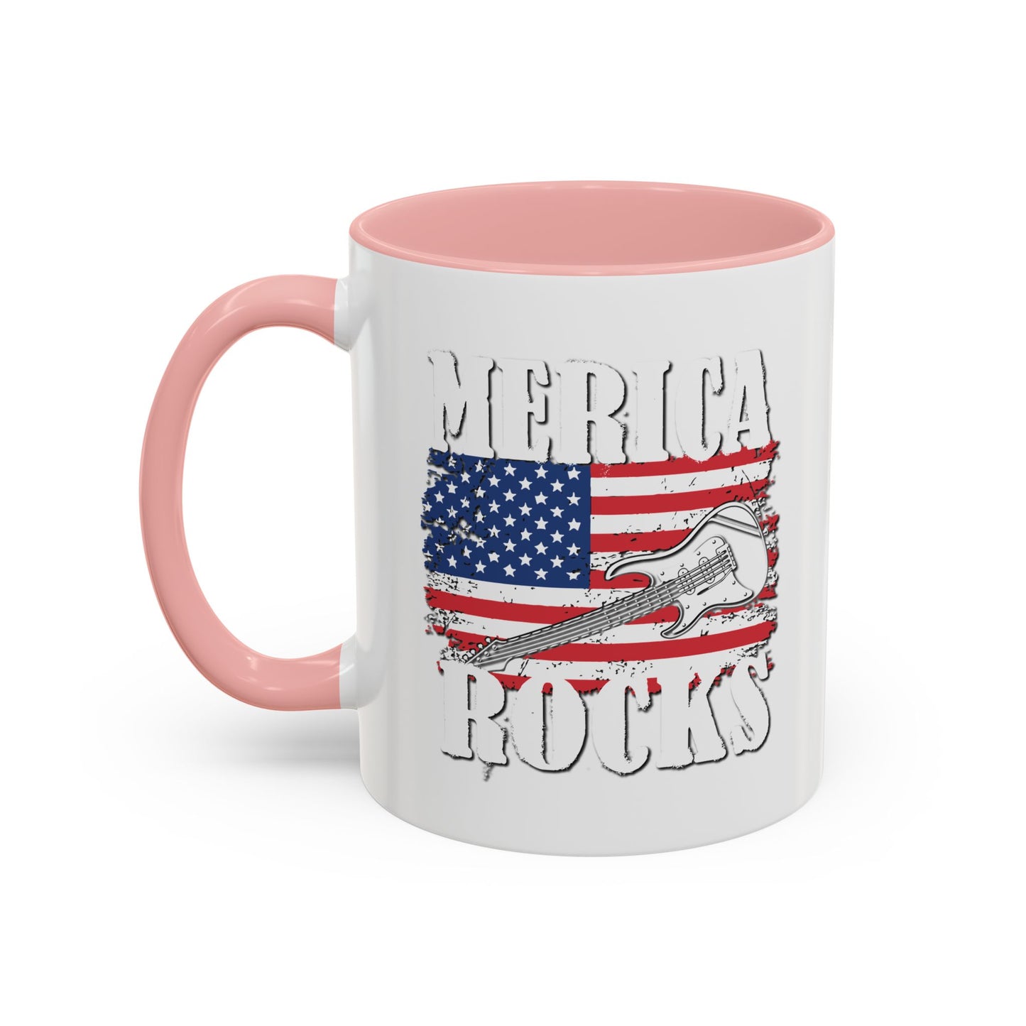 MERICA ROCKS Accent BiColor  Mug