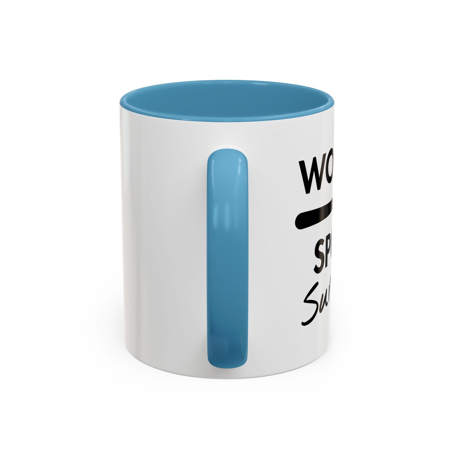 WOODEN SPOON SURVIVOR Accent BiColor Funny Sarcastic Mug