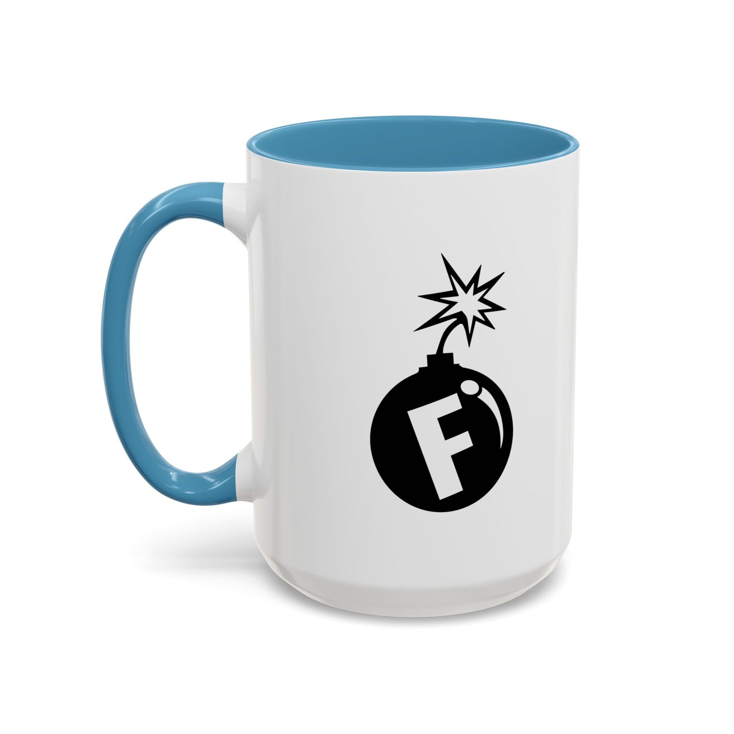 F BOMB Accent BiColor Funny Sarcastic Mug