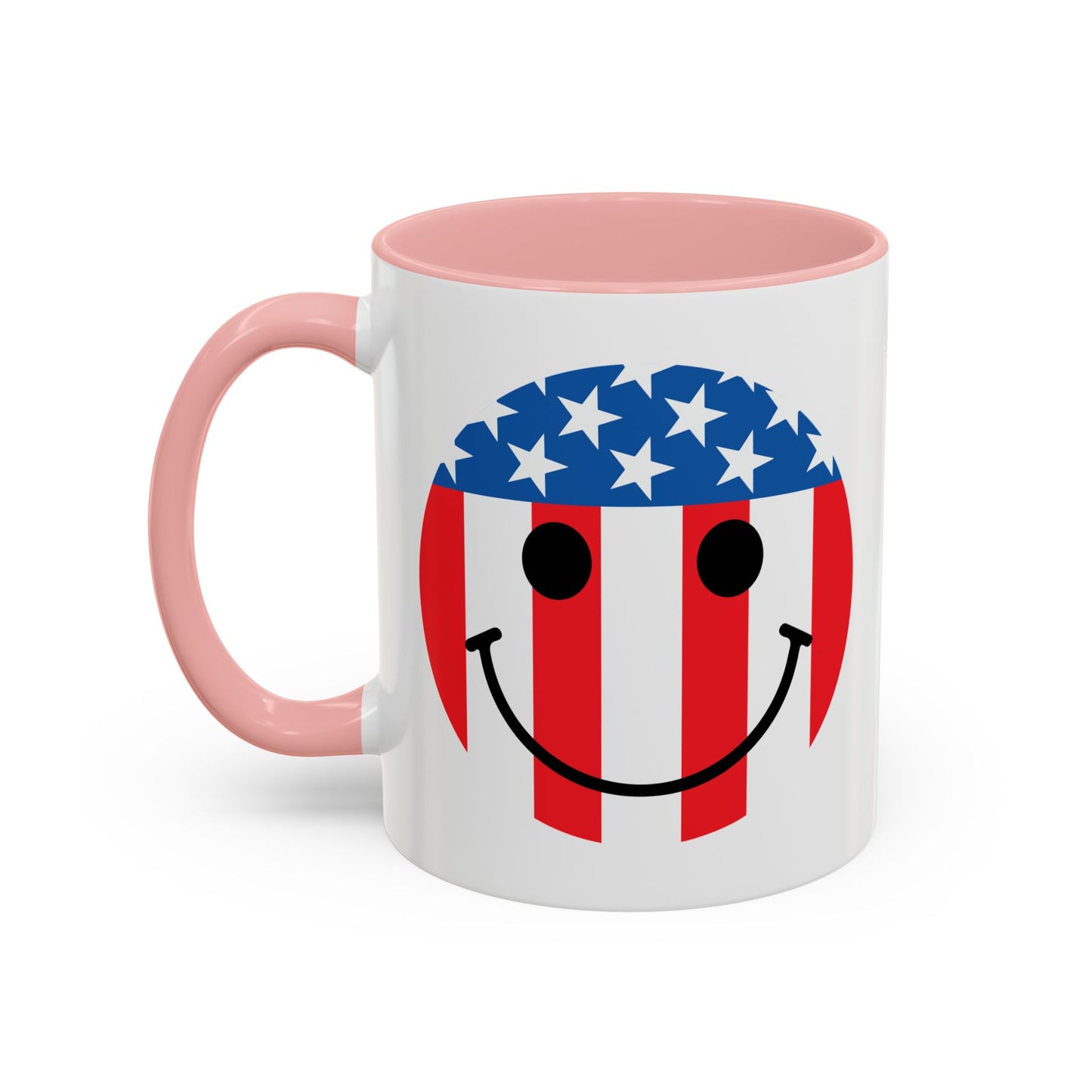 USA SMILY FLAG Accent BiColor Funny Sarcastic Mug