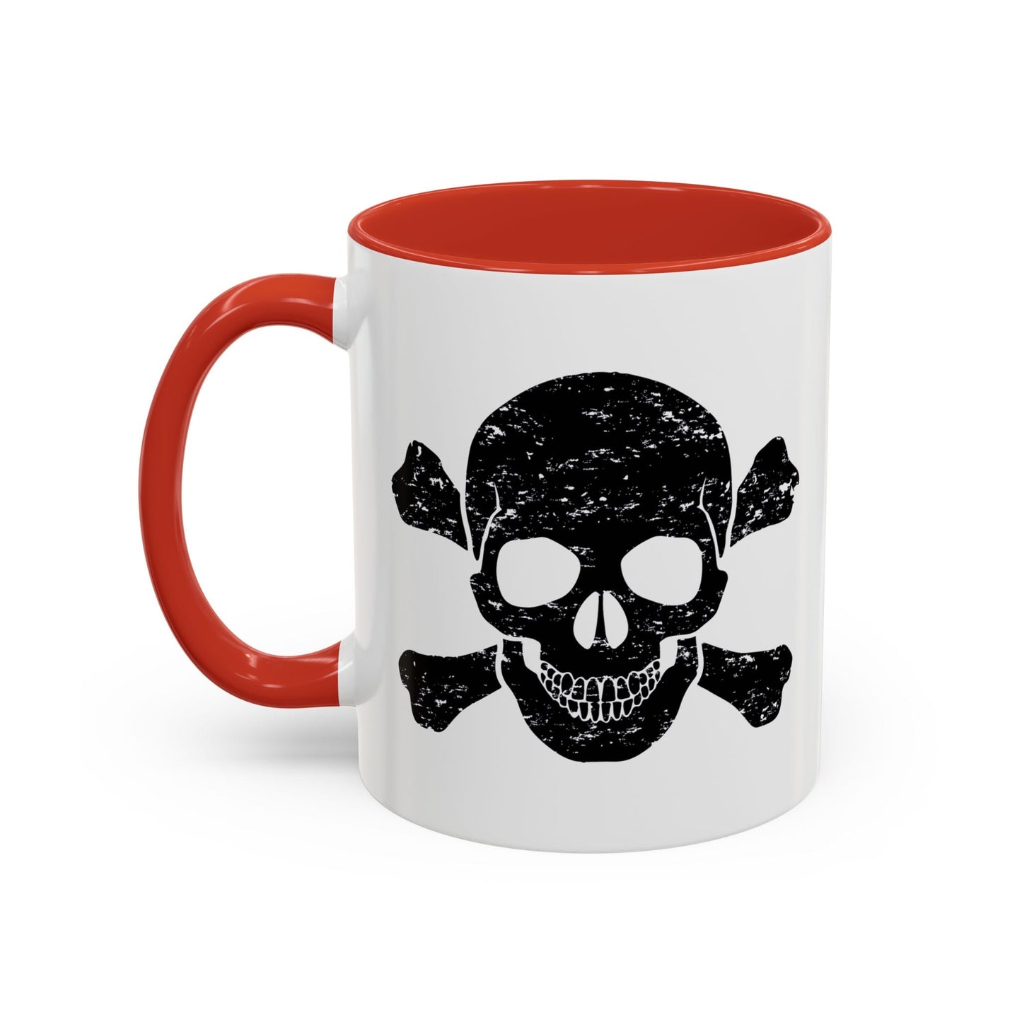 SKULL HEAD BONES Accent BiColor Funny Sarcastic Mug