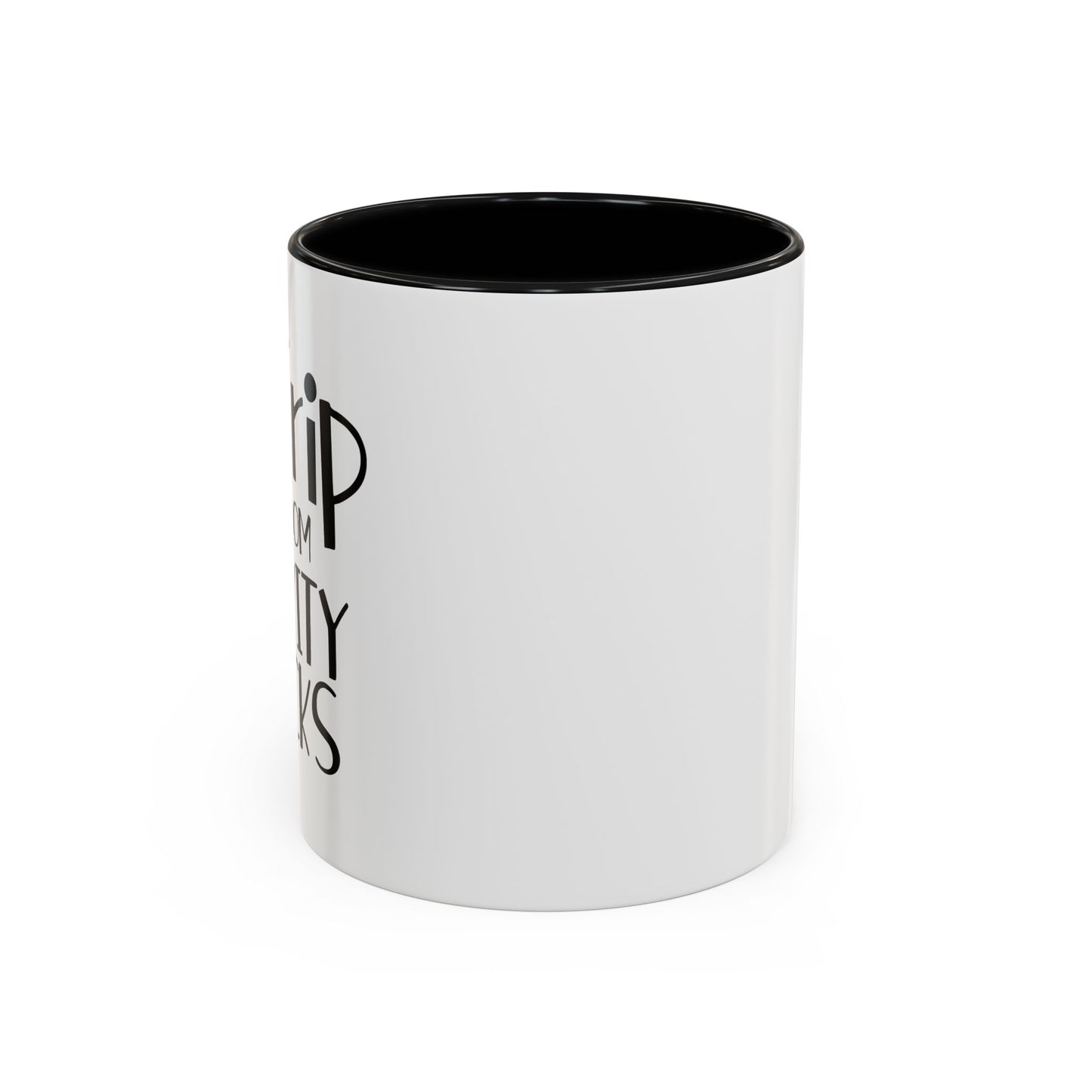 I Don't Trip I Do Random Gravity Checks Accent BiColor Funny Sarcastic Mug