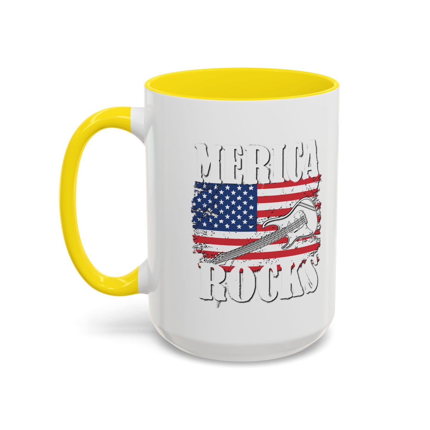 MERICA ROCKS Accent BiColor  Mug