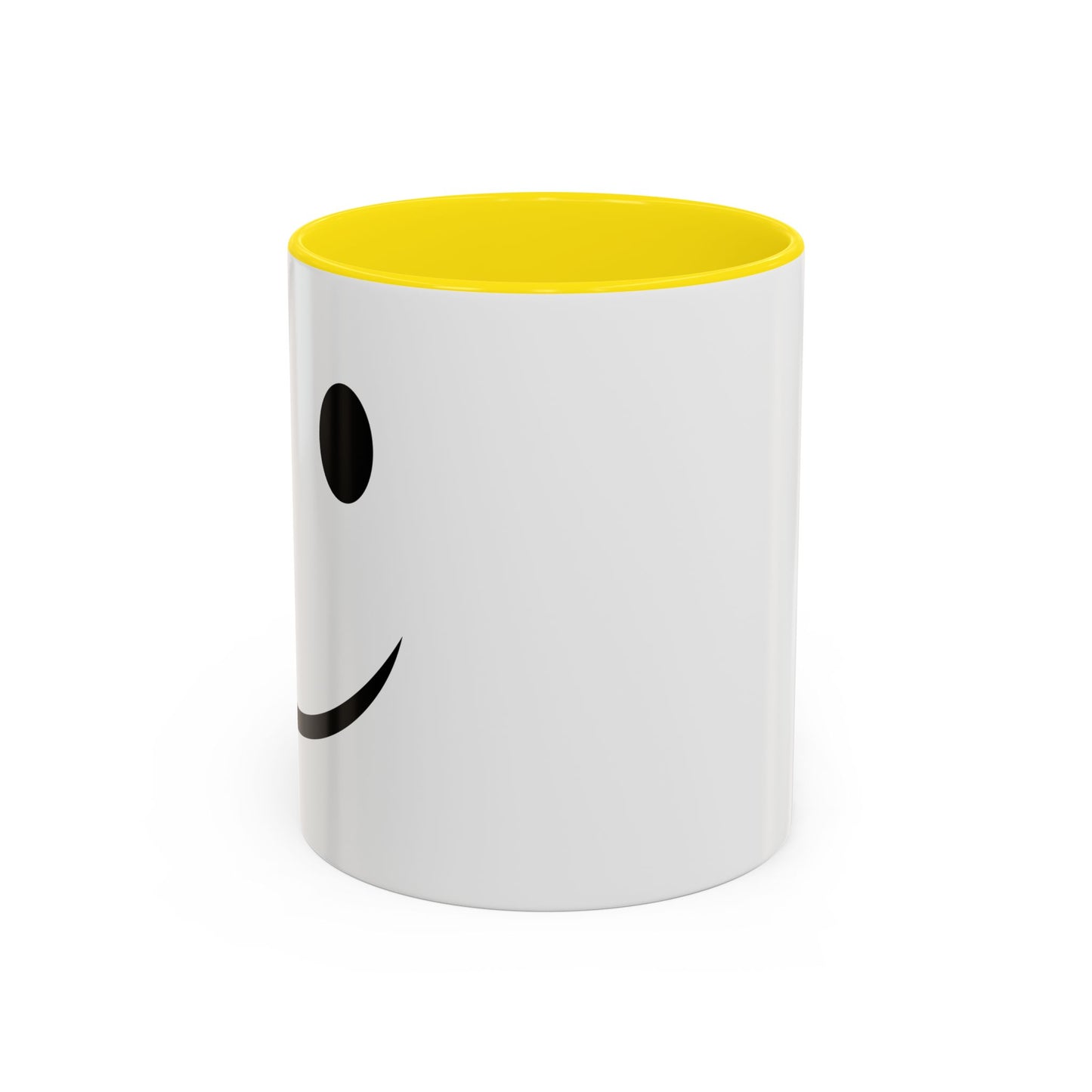 HAPPY SMILE Accent BiColor Funny Sarcastic Mug