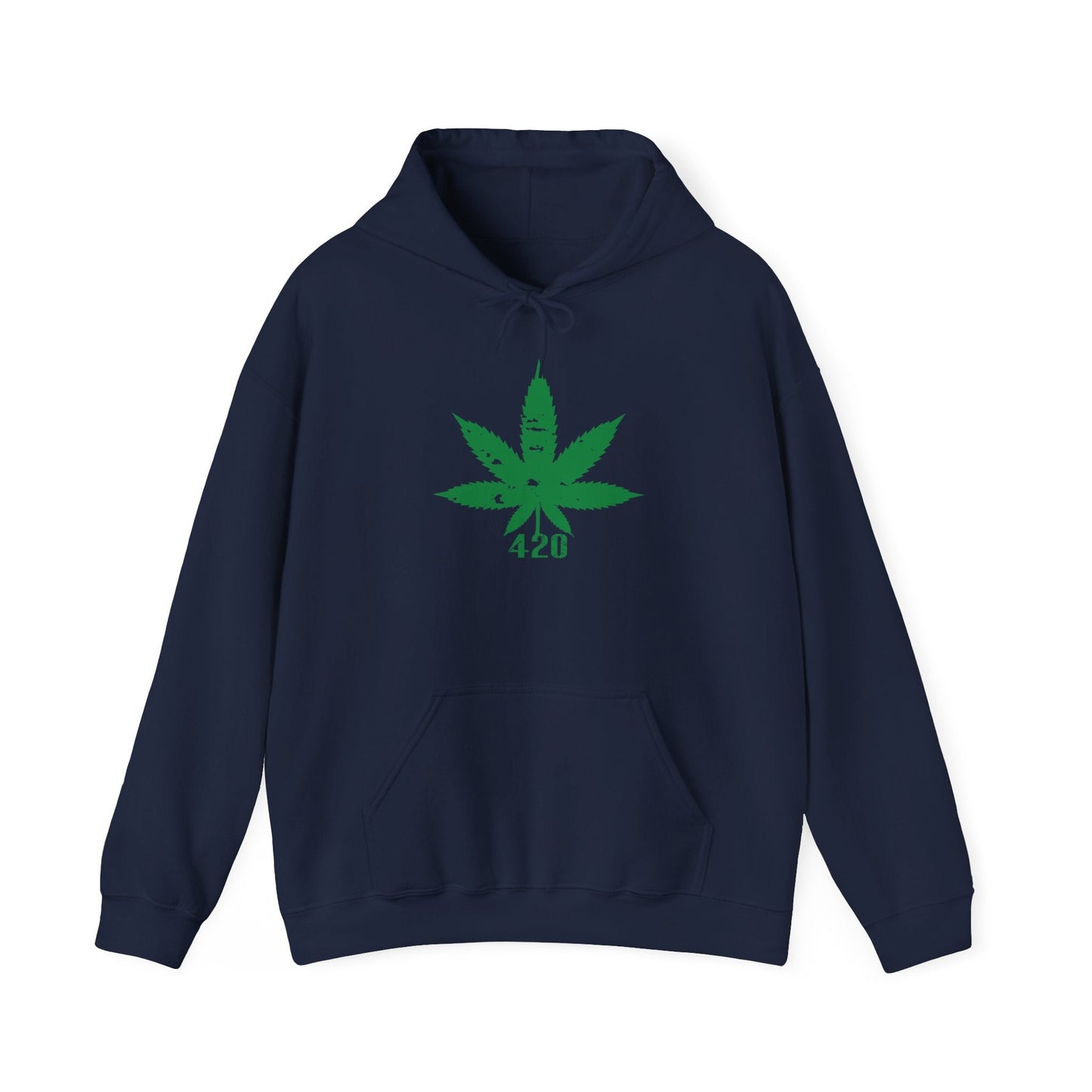 WEED LEAF 420 - Premium Unisex Funny Sarcastic Black Hoodie Sweatshirt