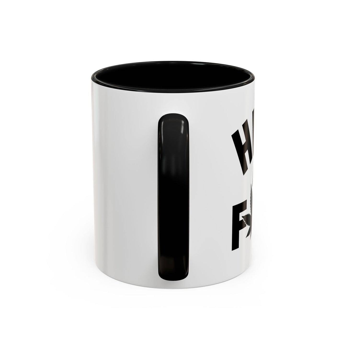 HIGH AS FUCK Accent BiColor Funny Sarcastic Mug